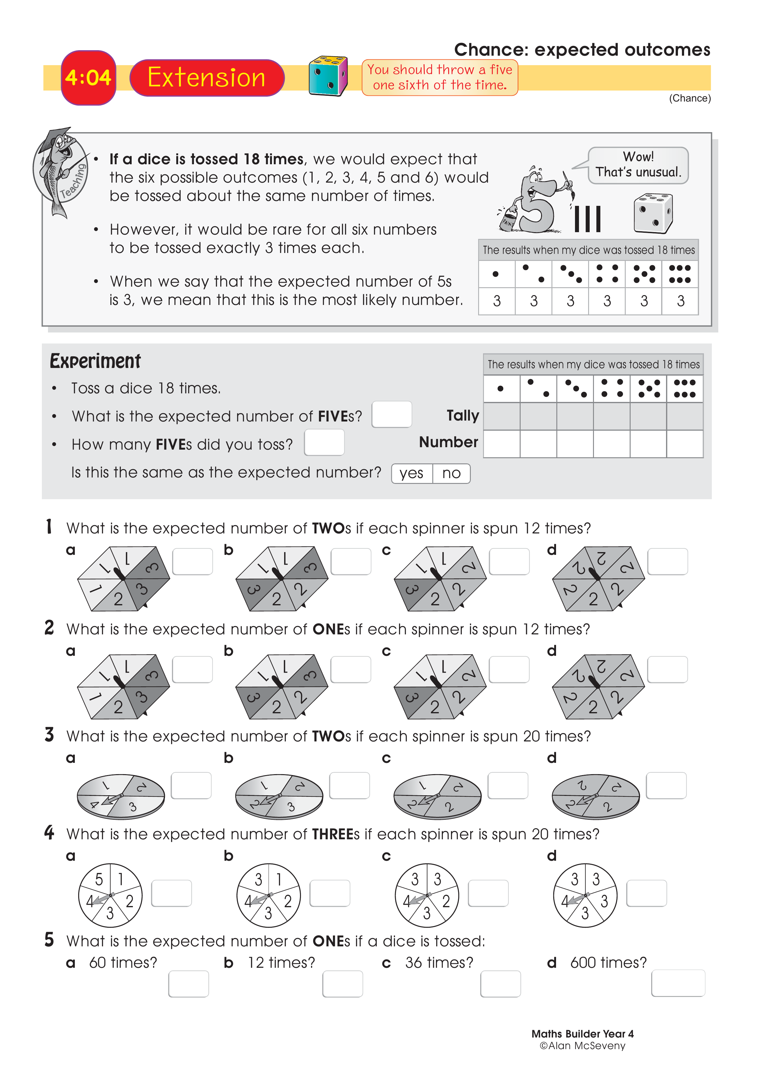 Expected outcomes — worksheet preview