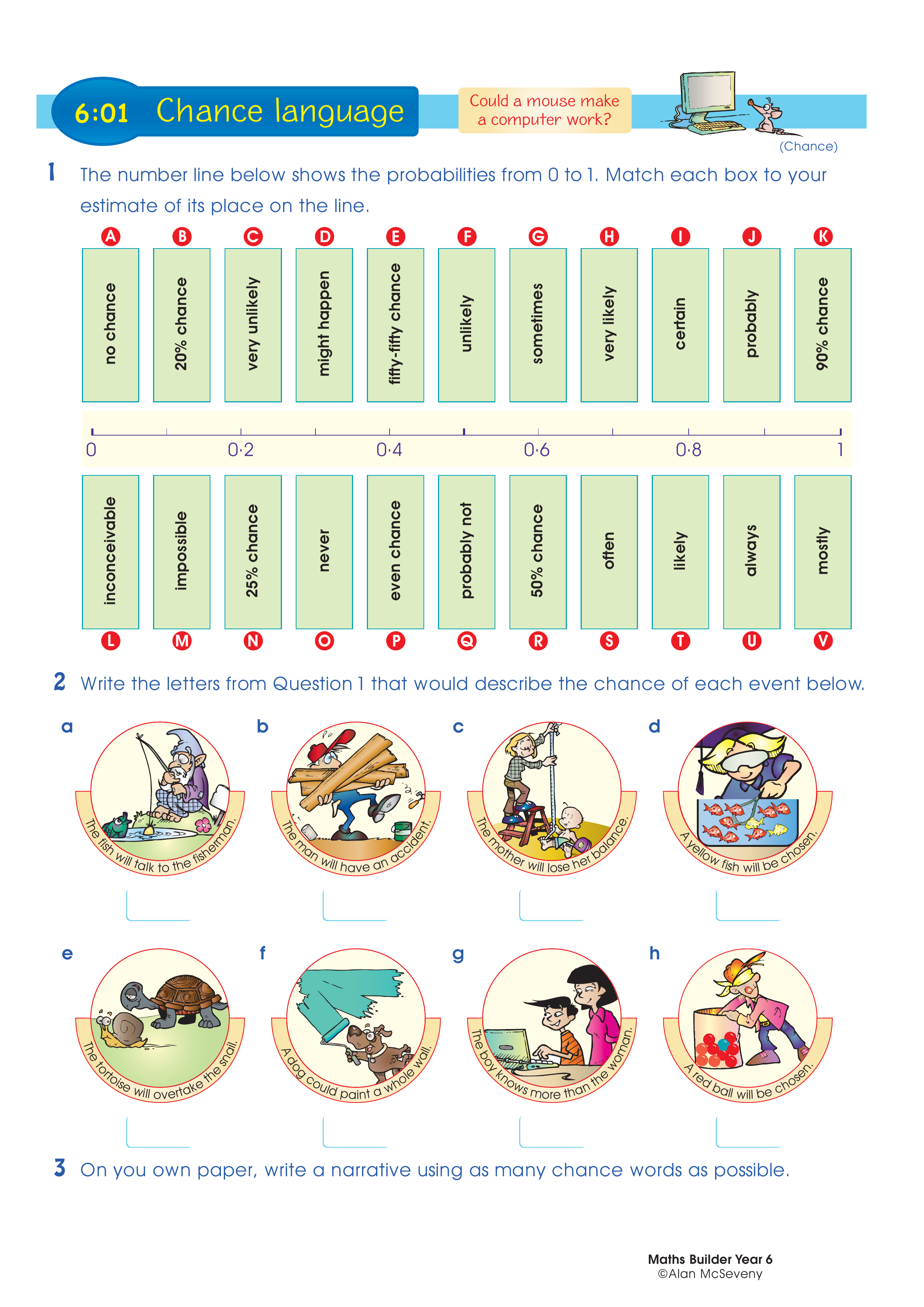 Chance language — worksheet preview