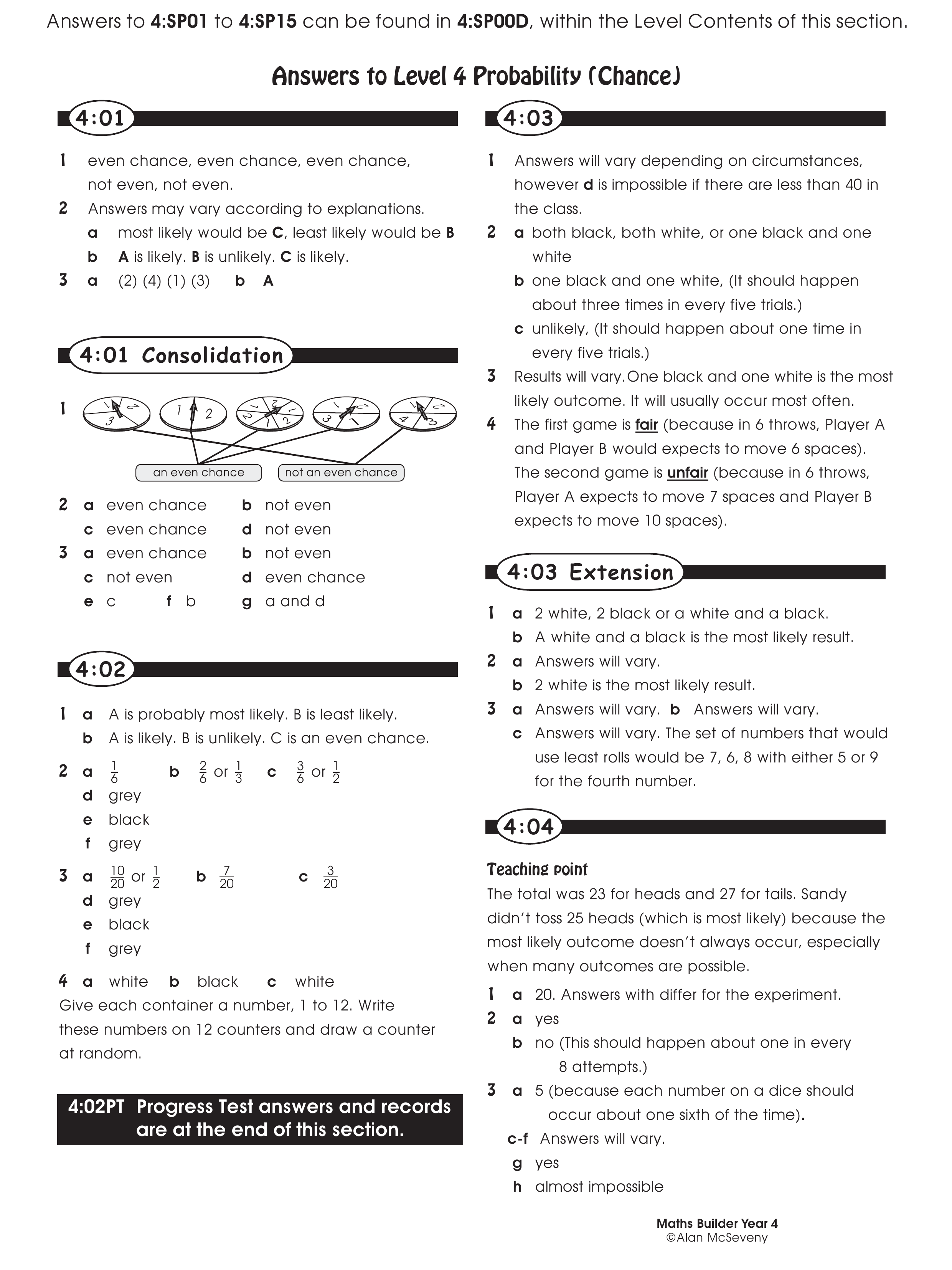 Answers — worksheet preview