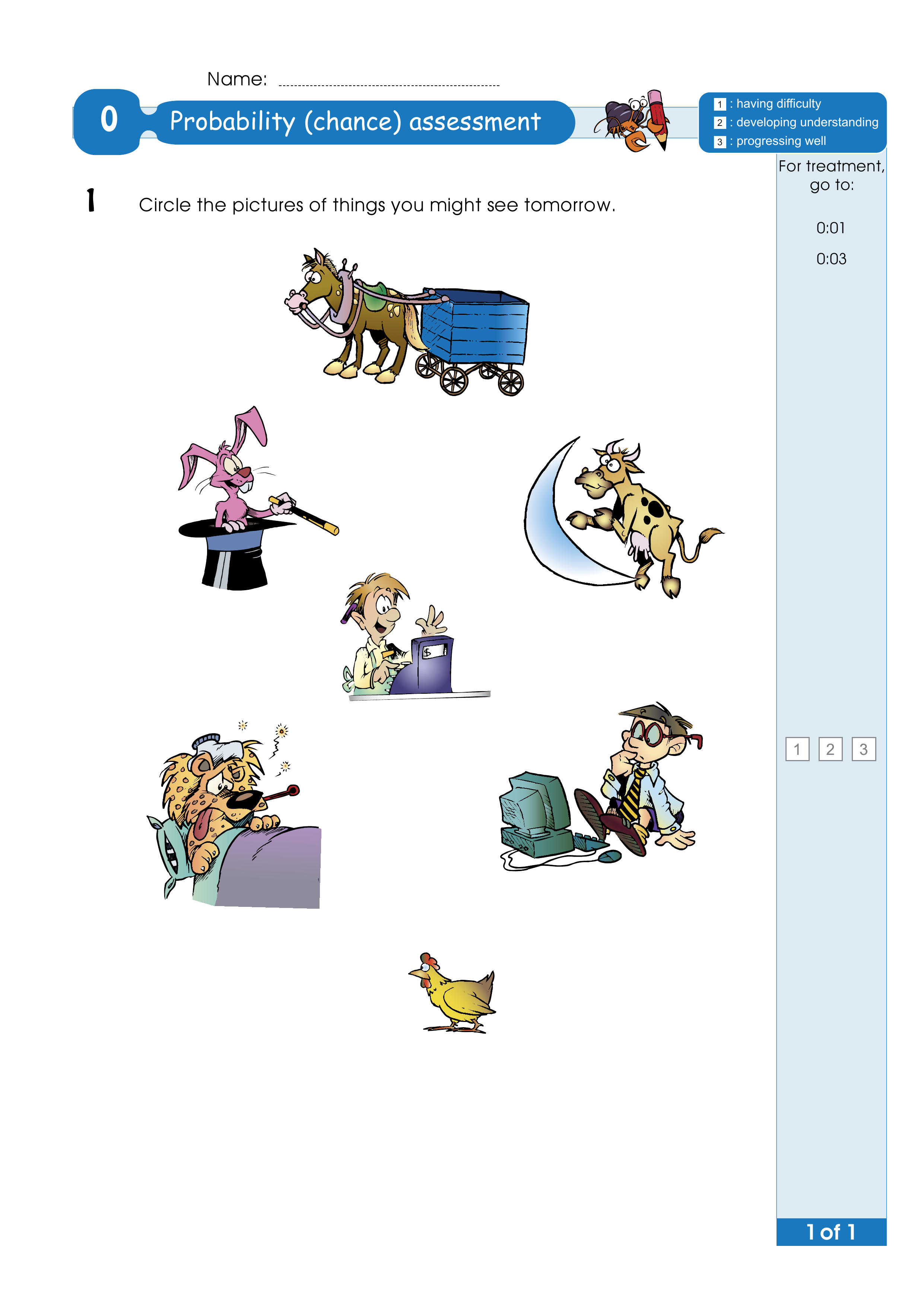 Assessment for the whole of Level 0 — worksheet preview