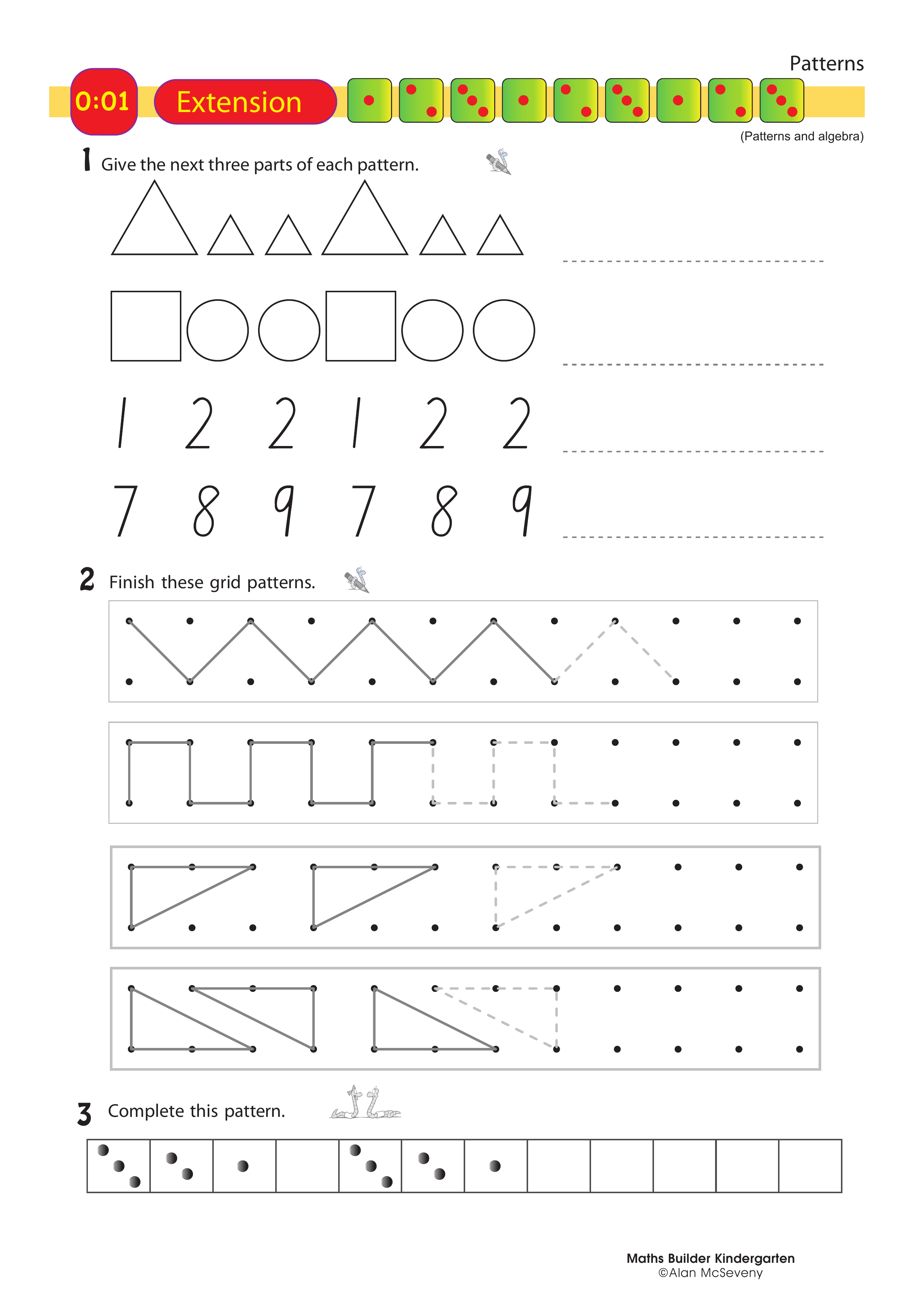Patterns — worksheet preview