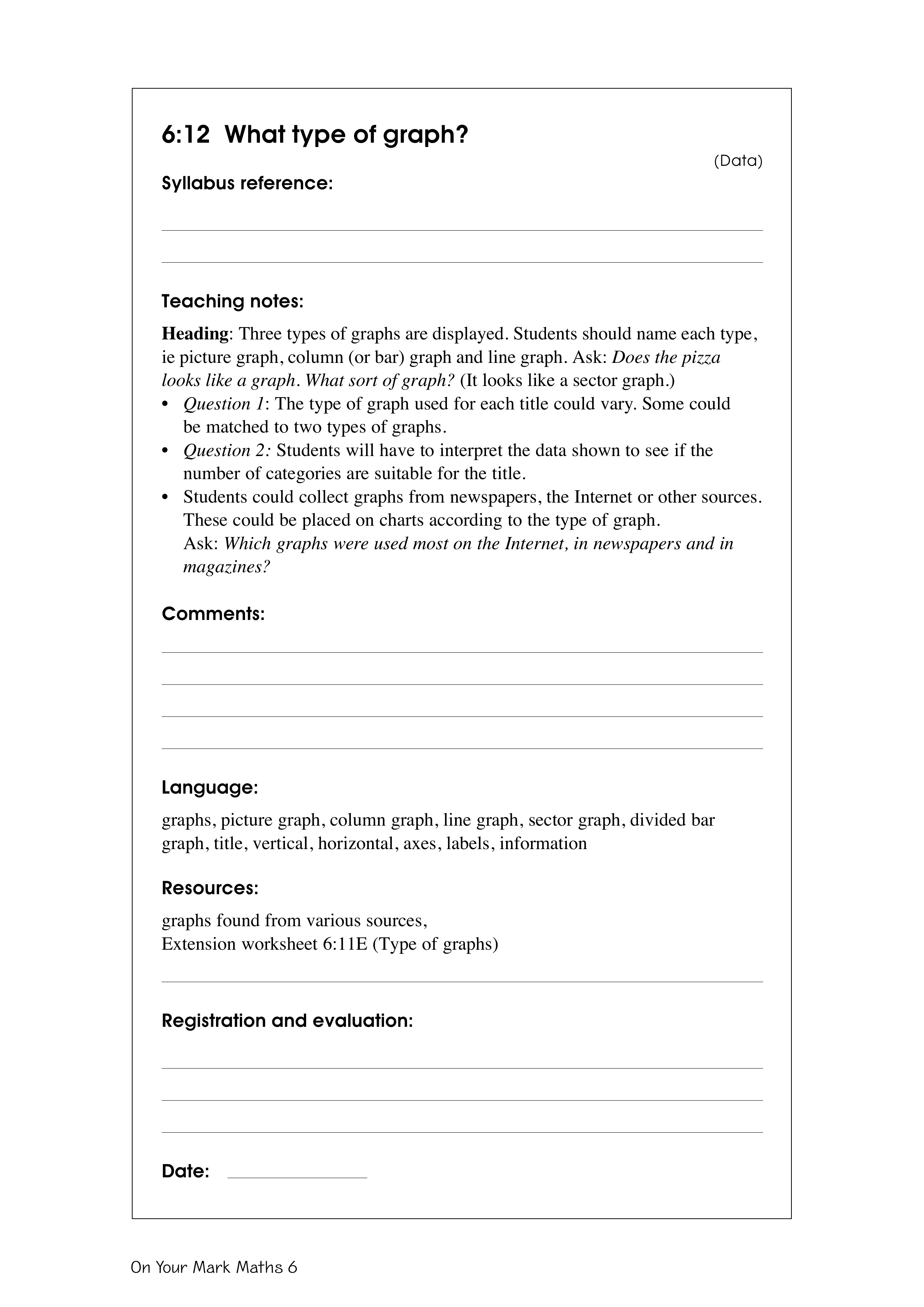 What type of graph? — worksheet preview