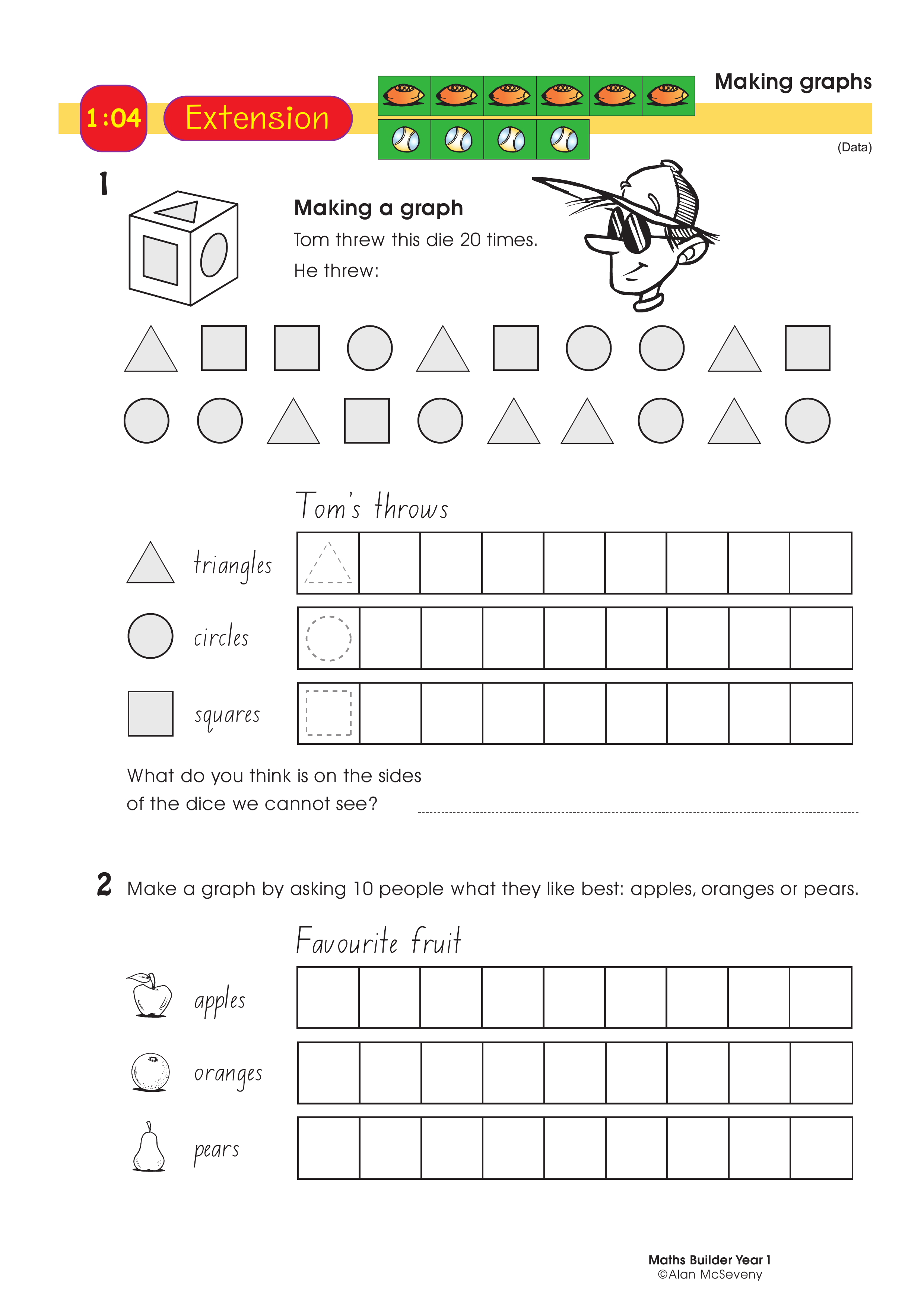 Making graphs — worksheet preview