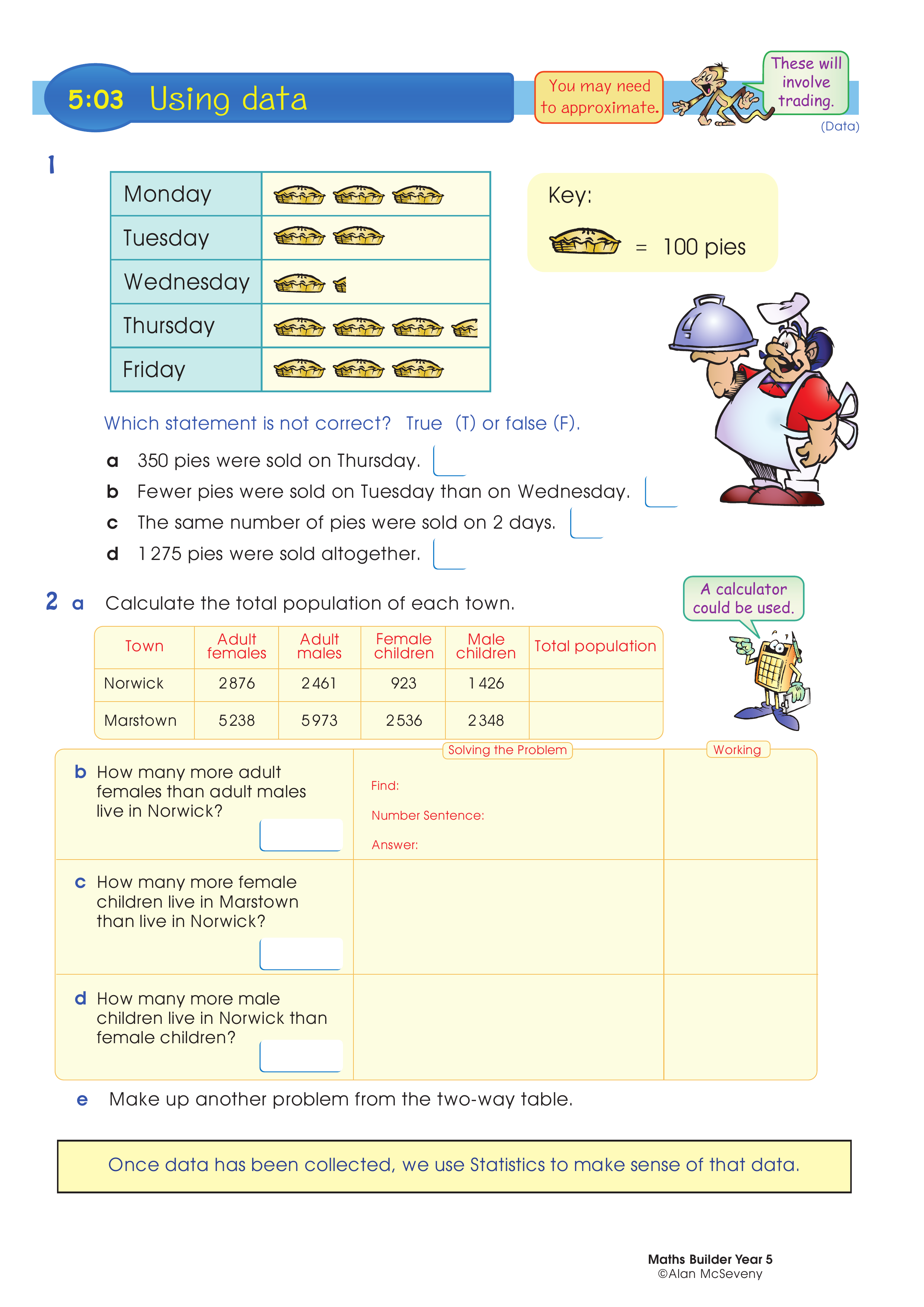 Using data — worksheet preview
