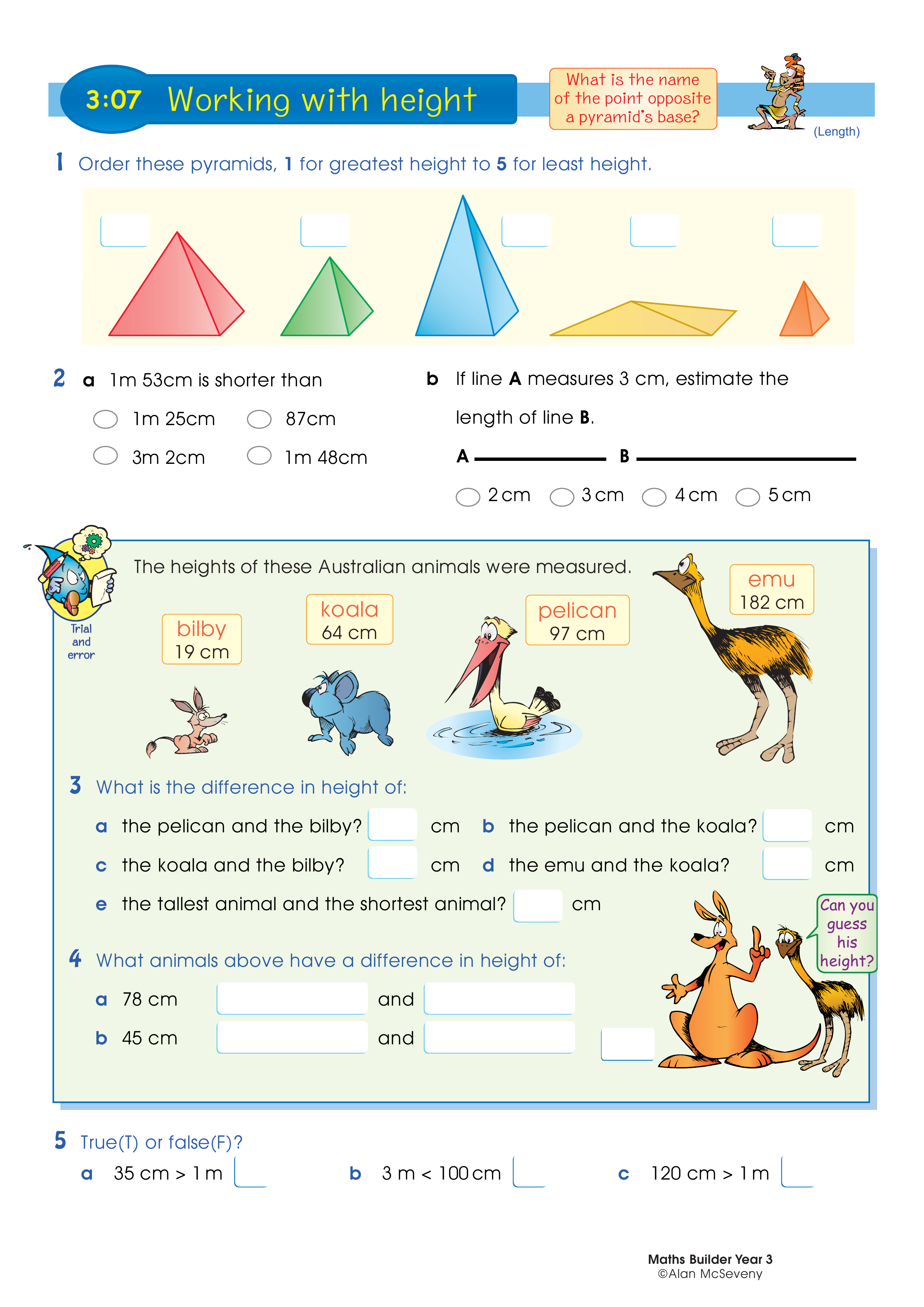 Working with height — worksheet preview