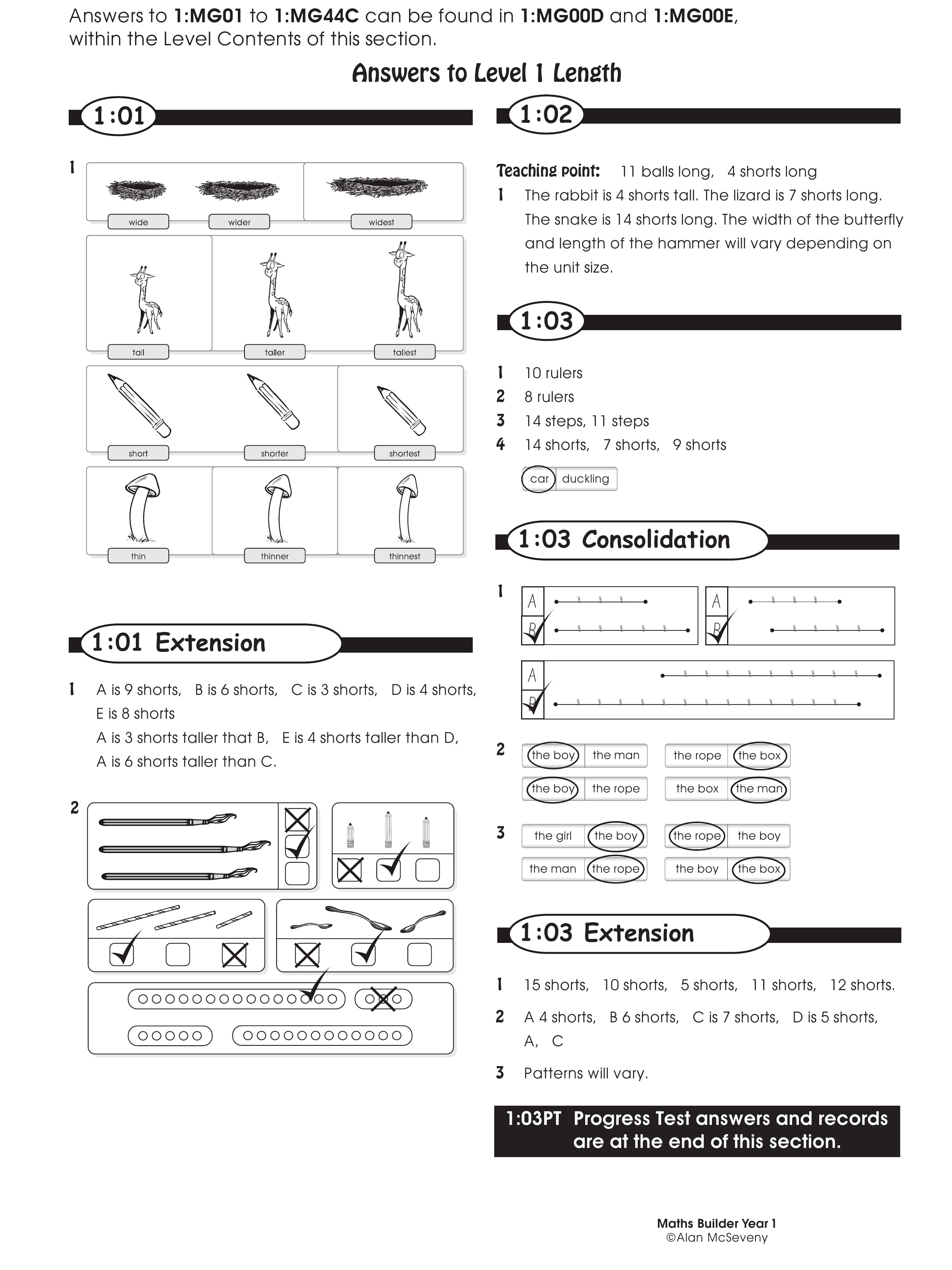 Answers — worksheet preview