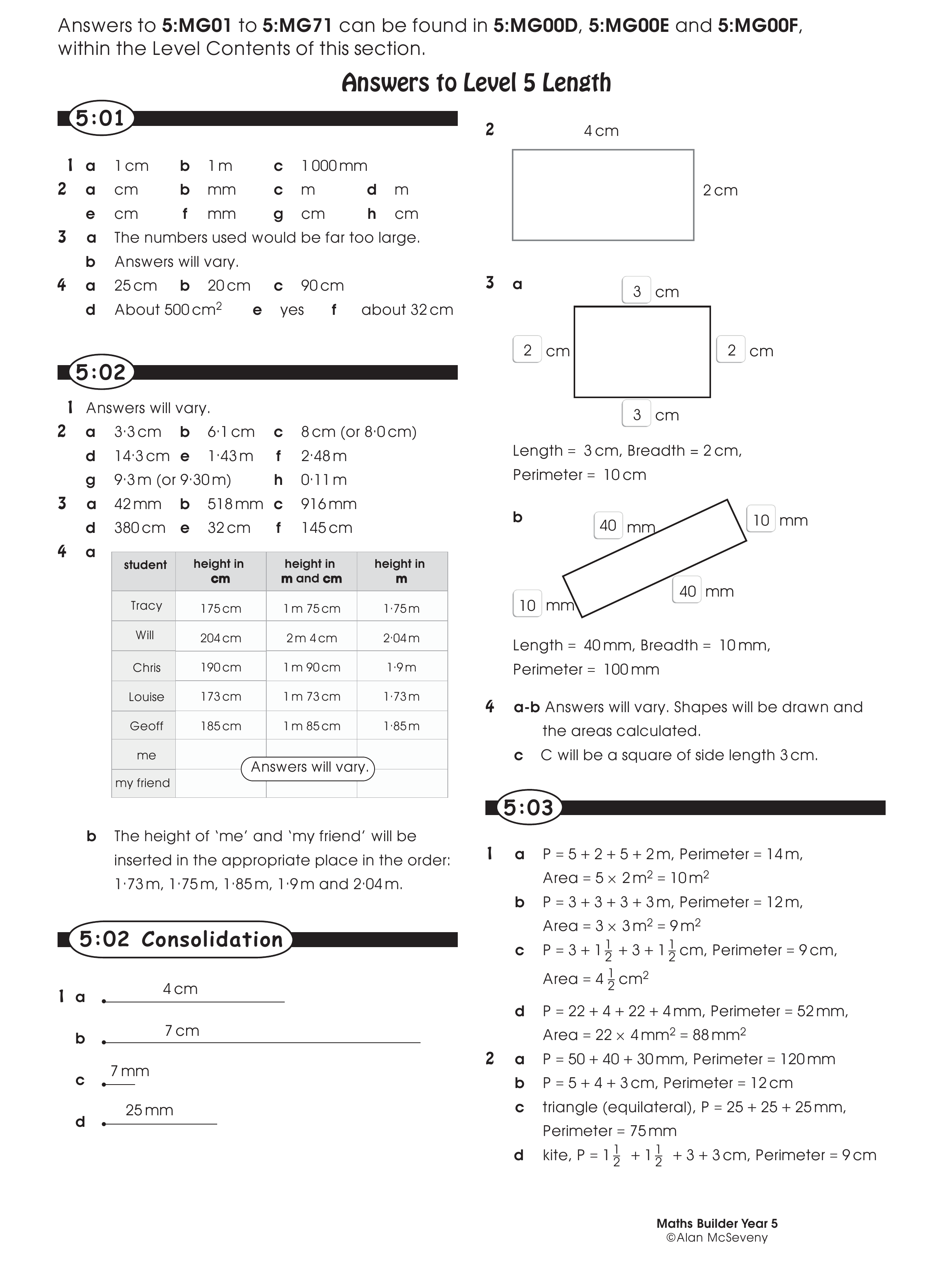 Answers — worksheet preview