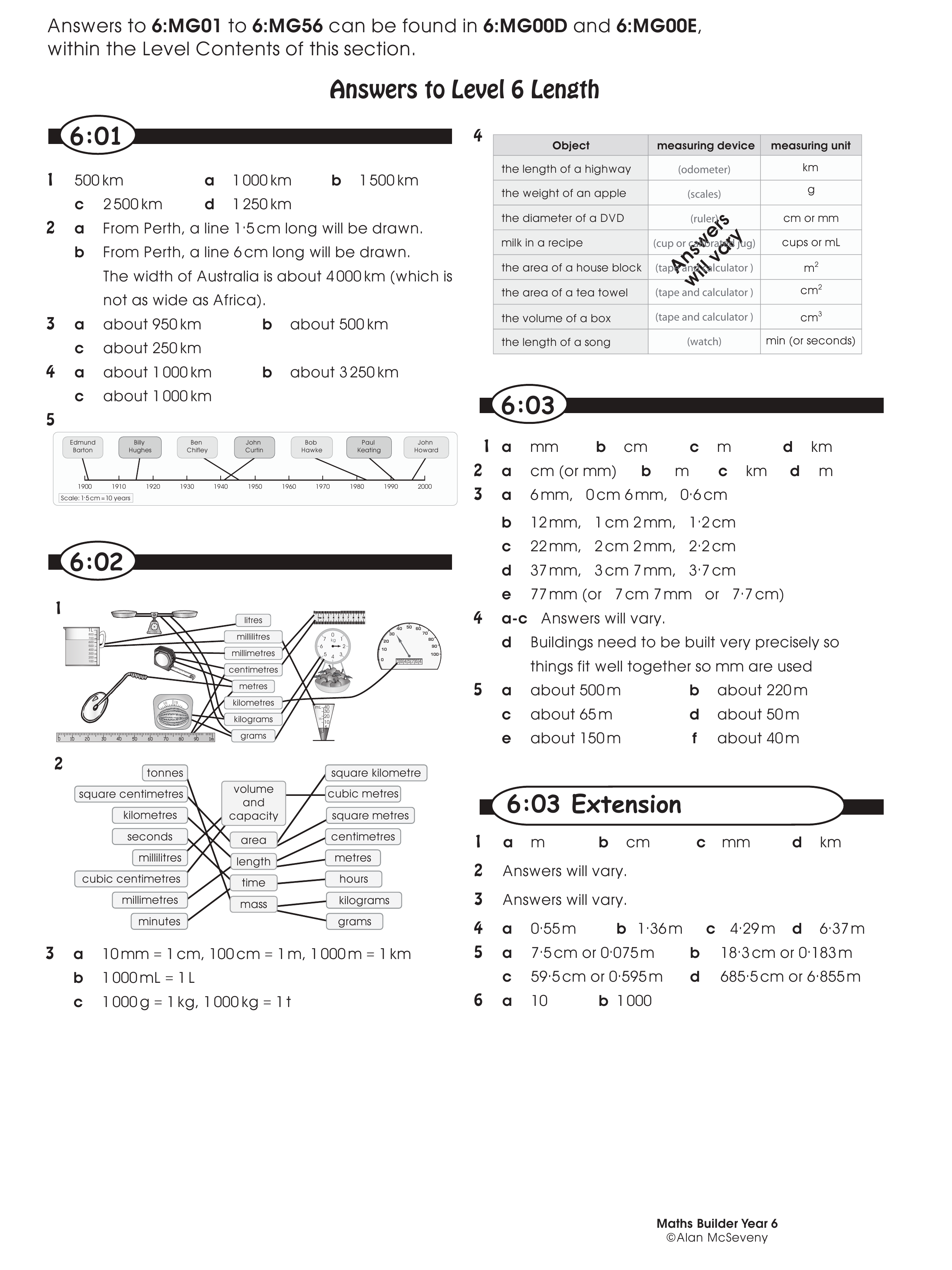 Answers — worksheet preview