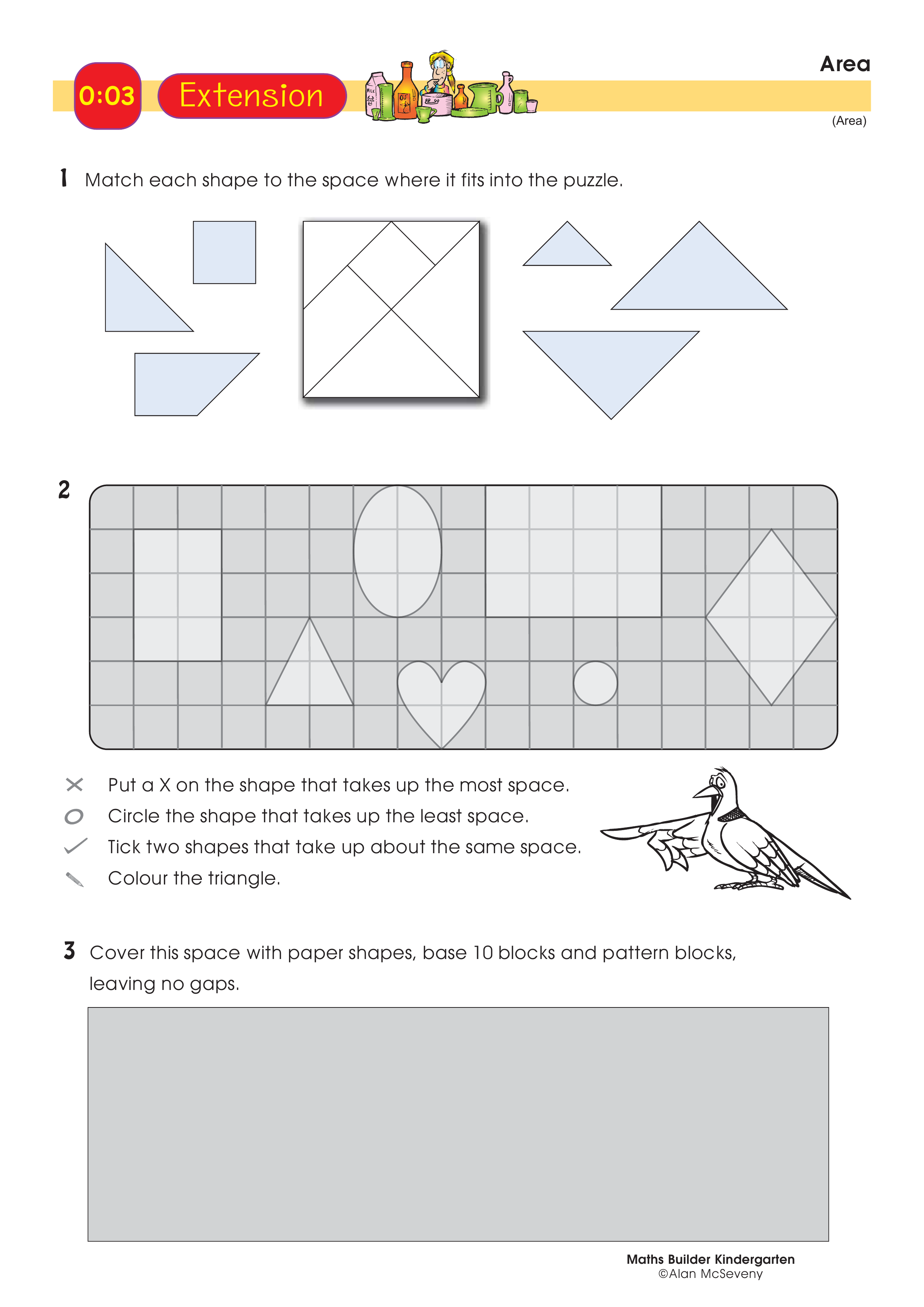 Area — worksheet preview