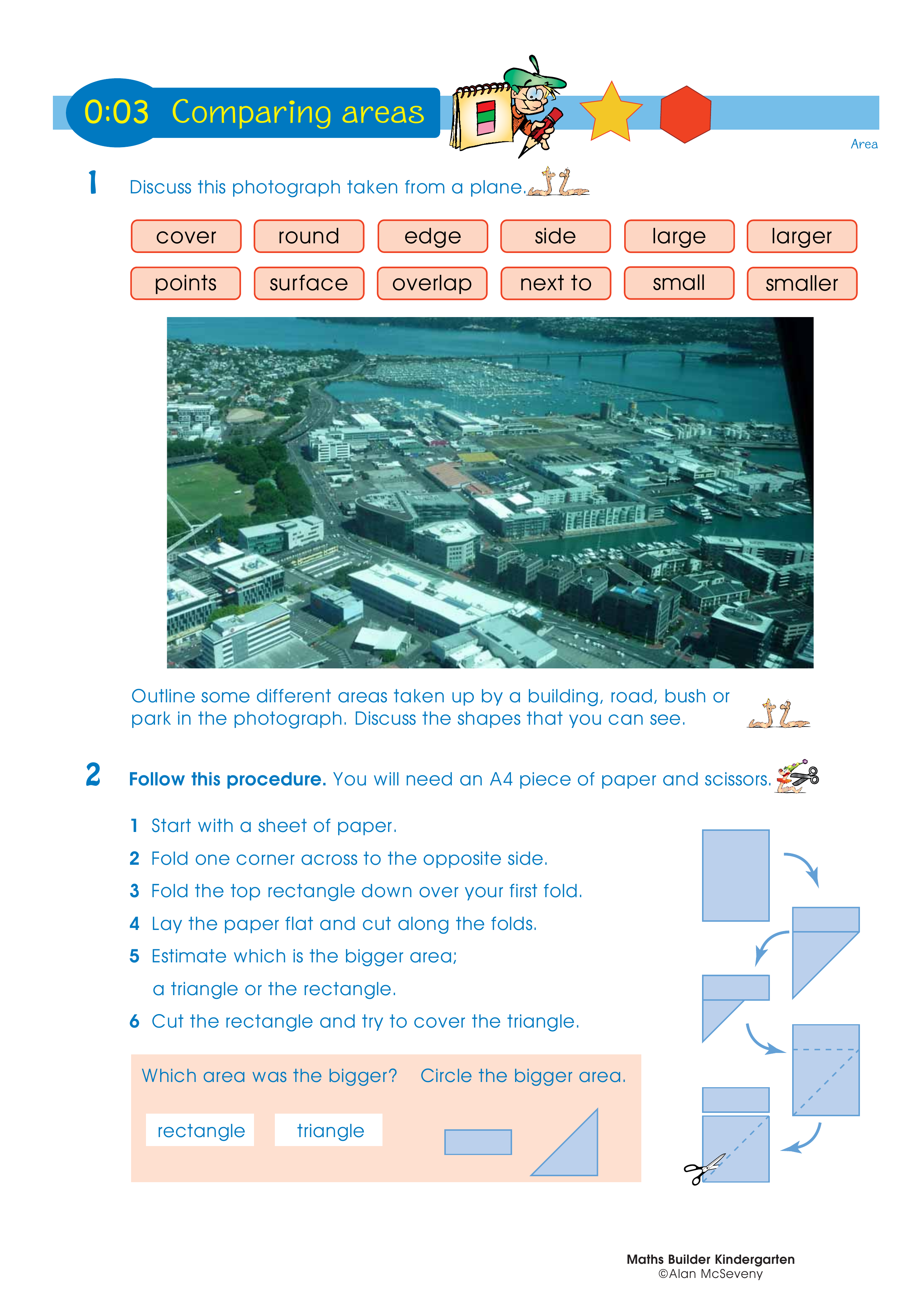 Comparing areas — worksheet preview