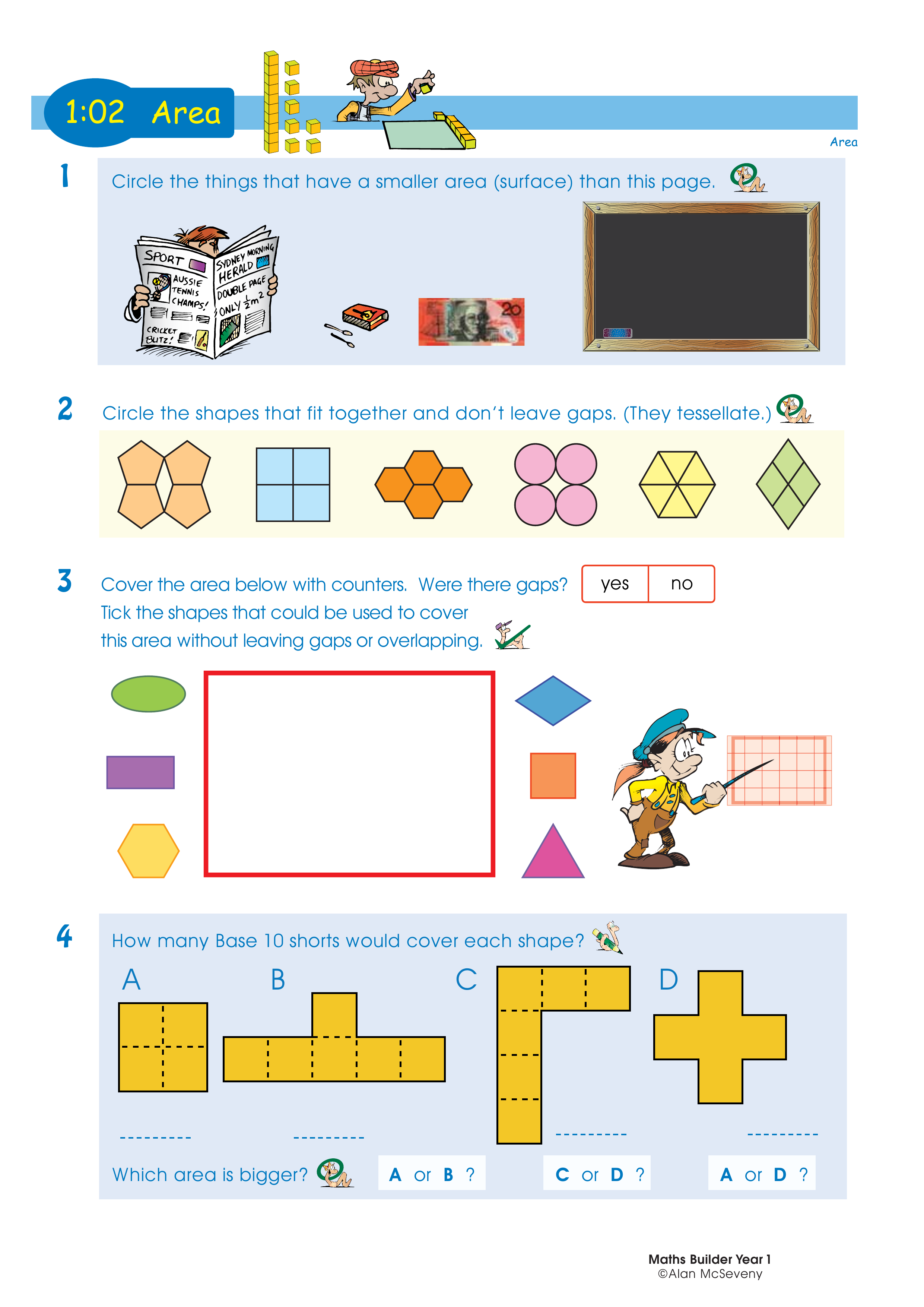 Area — worksheet preview