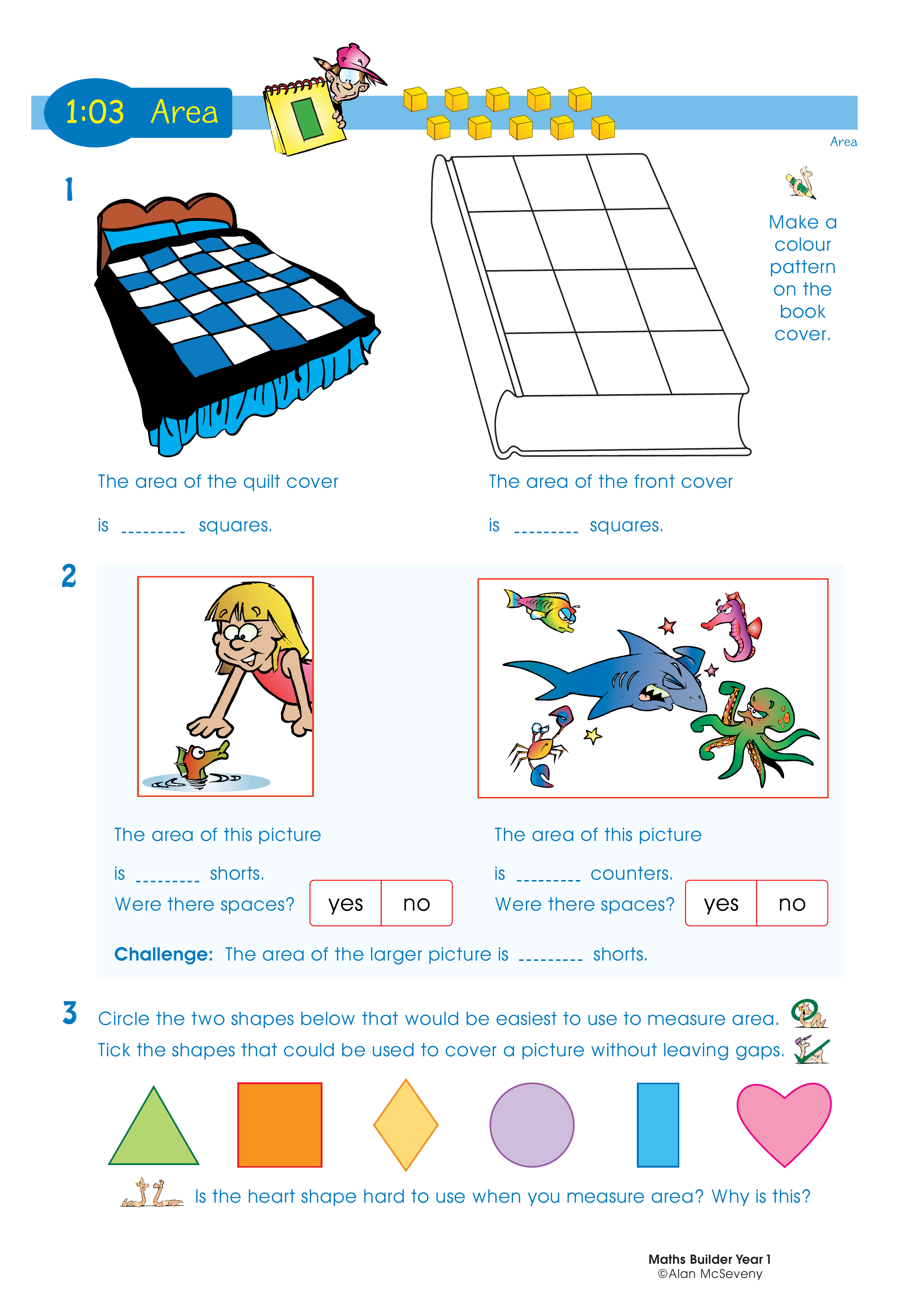 Area — worksheet preview