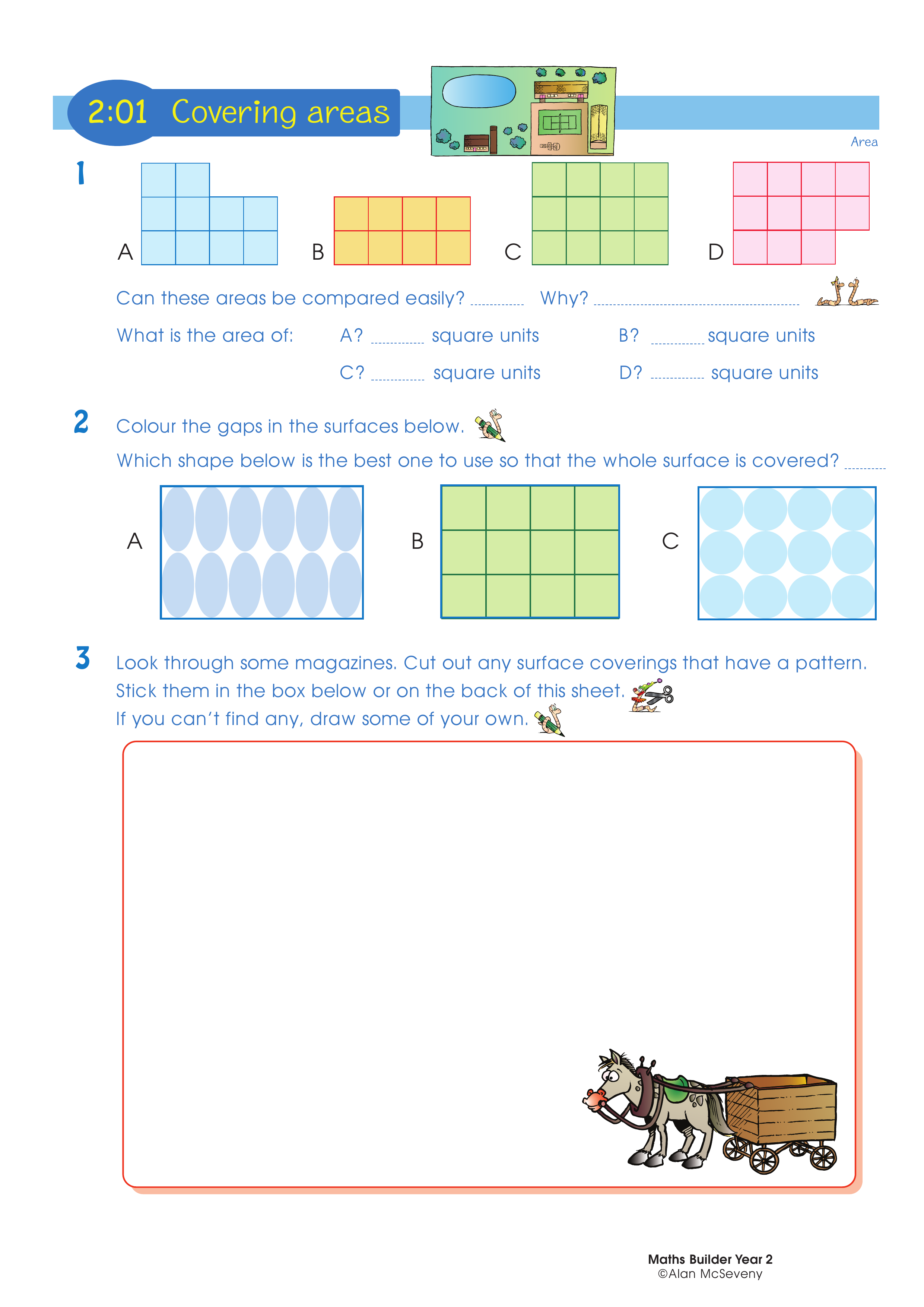 Covering areas — worksheet preview