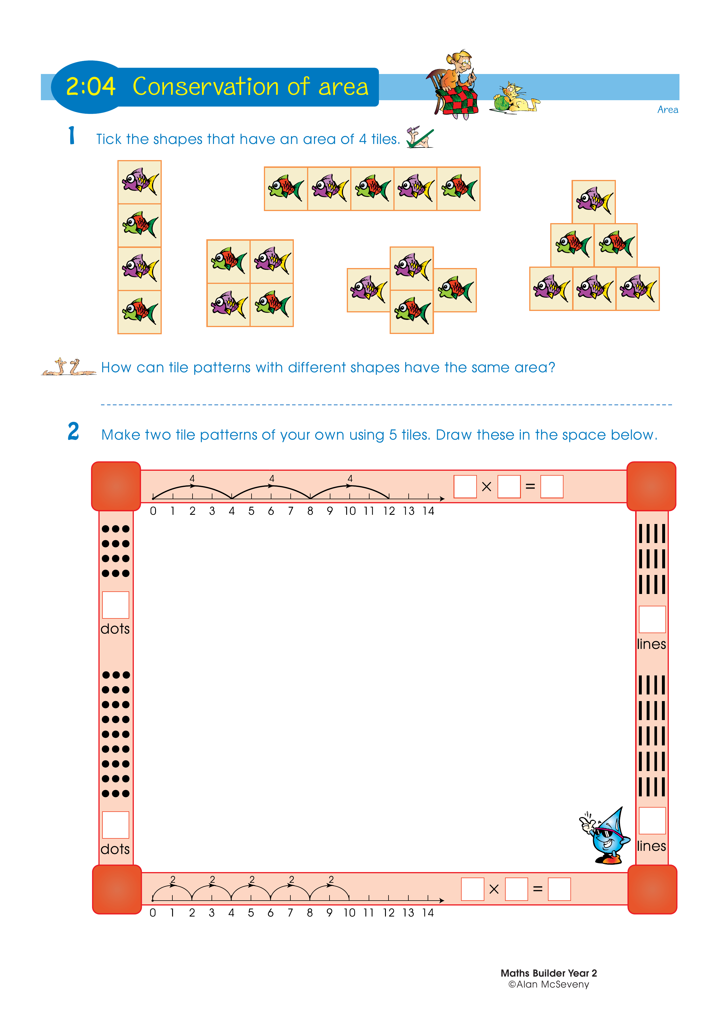 Conservation of area — worksheet preview