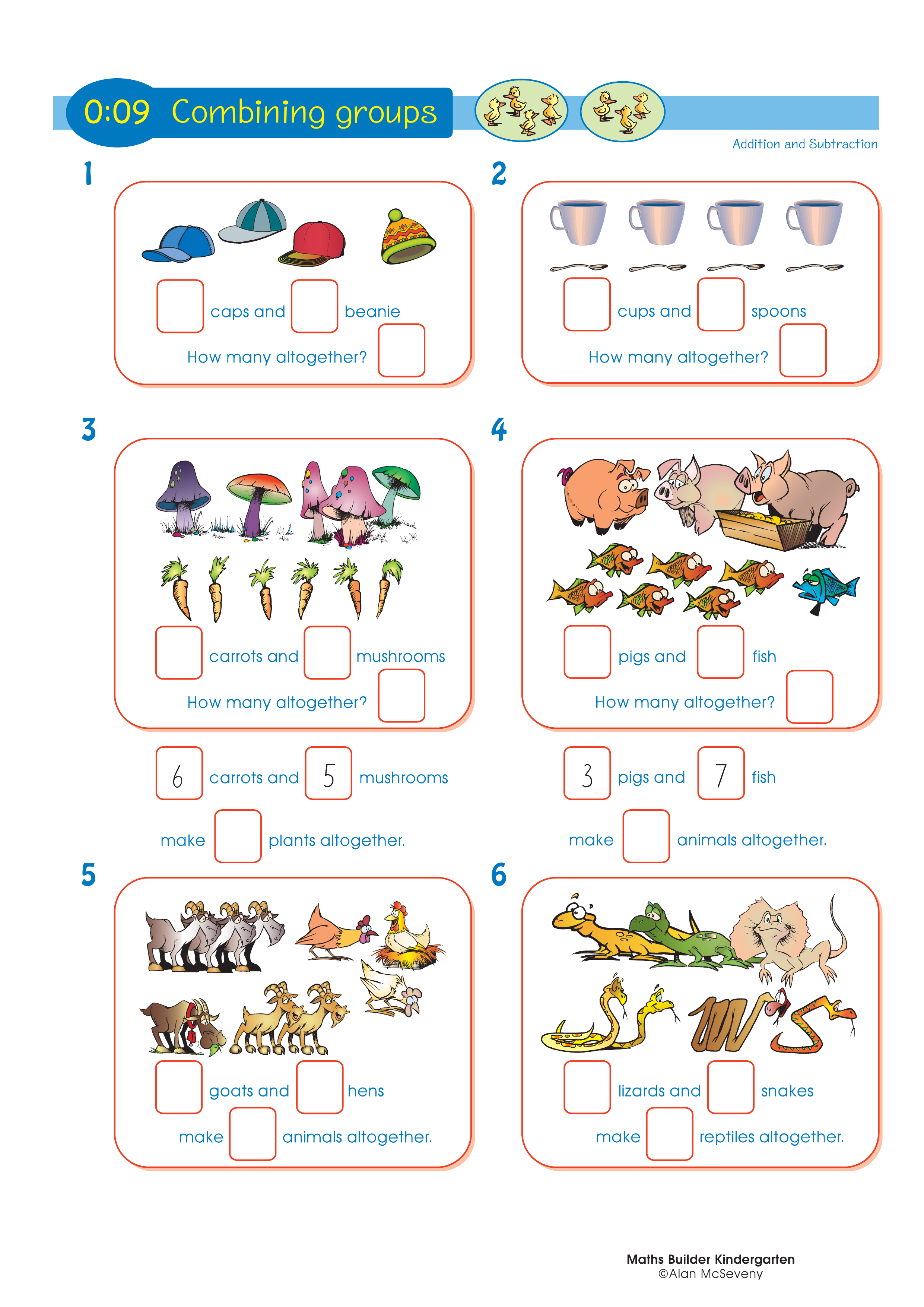 Combining groups — worksheet preview
