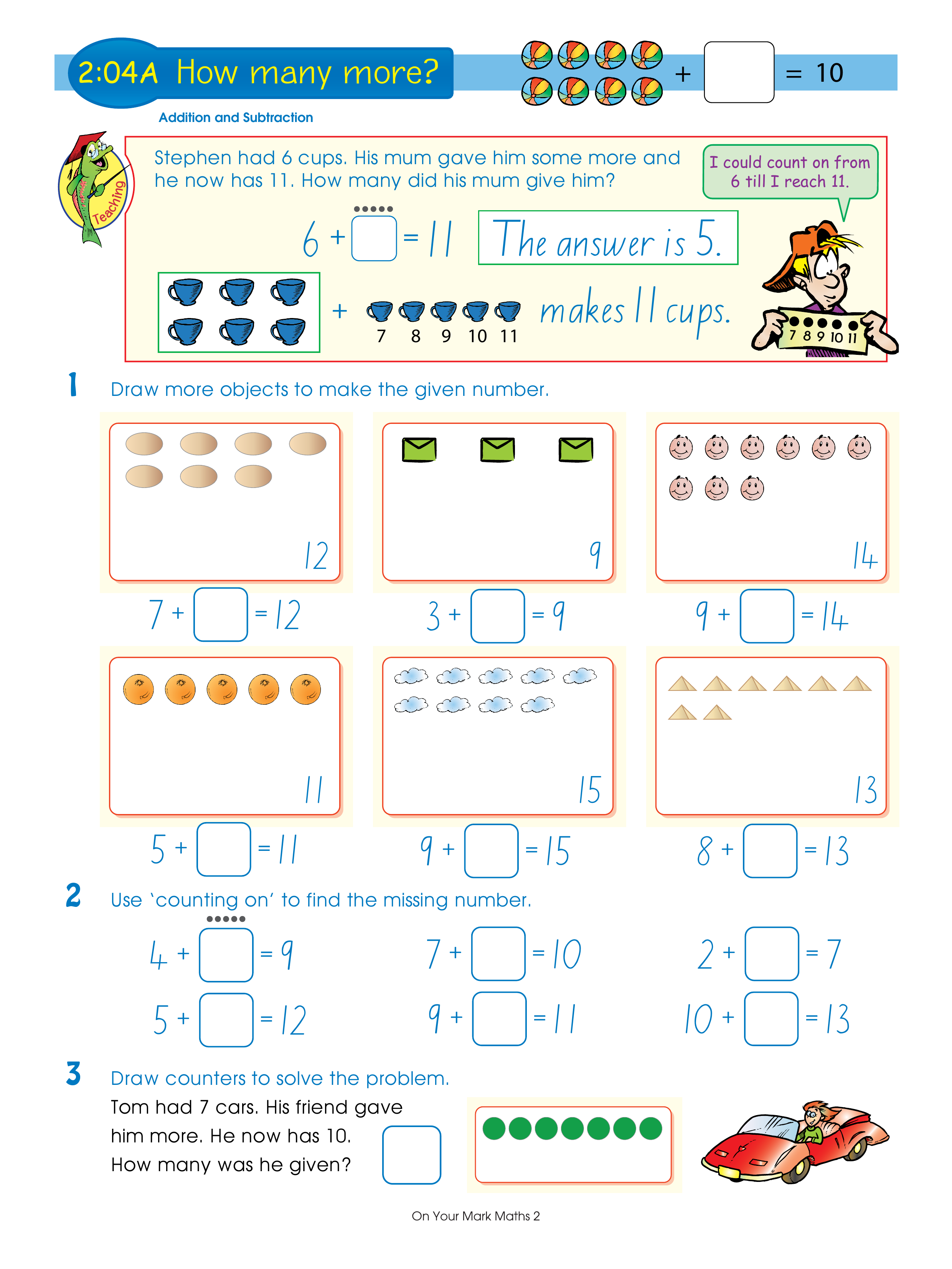 How many more? — worksheet preview