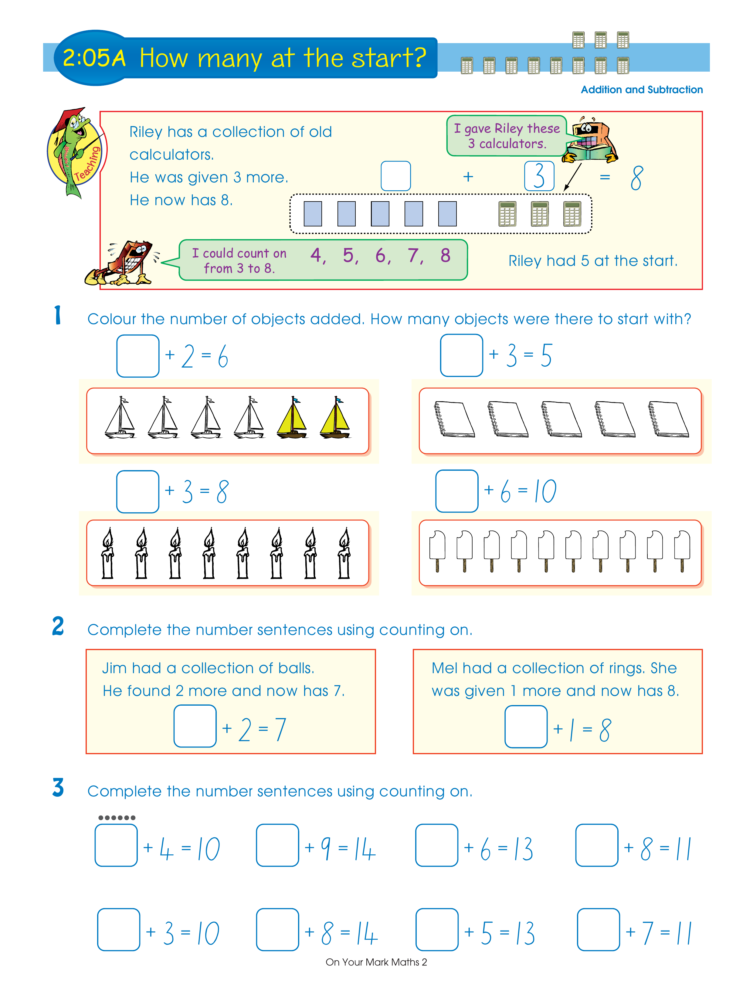How many at the start? — worksheet preview
