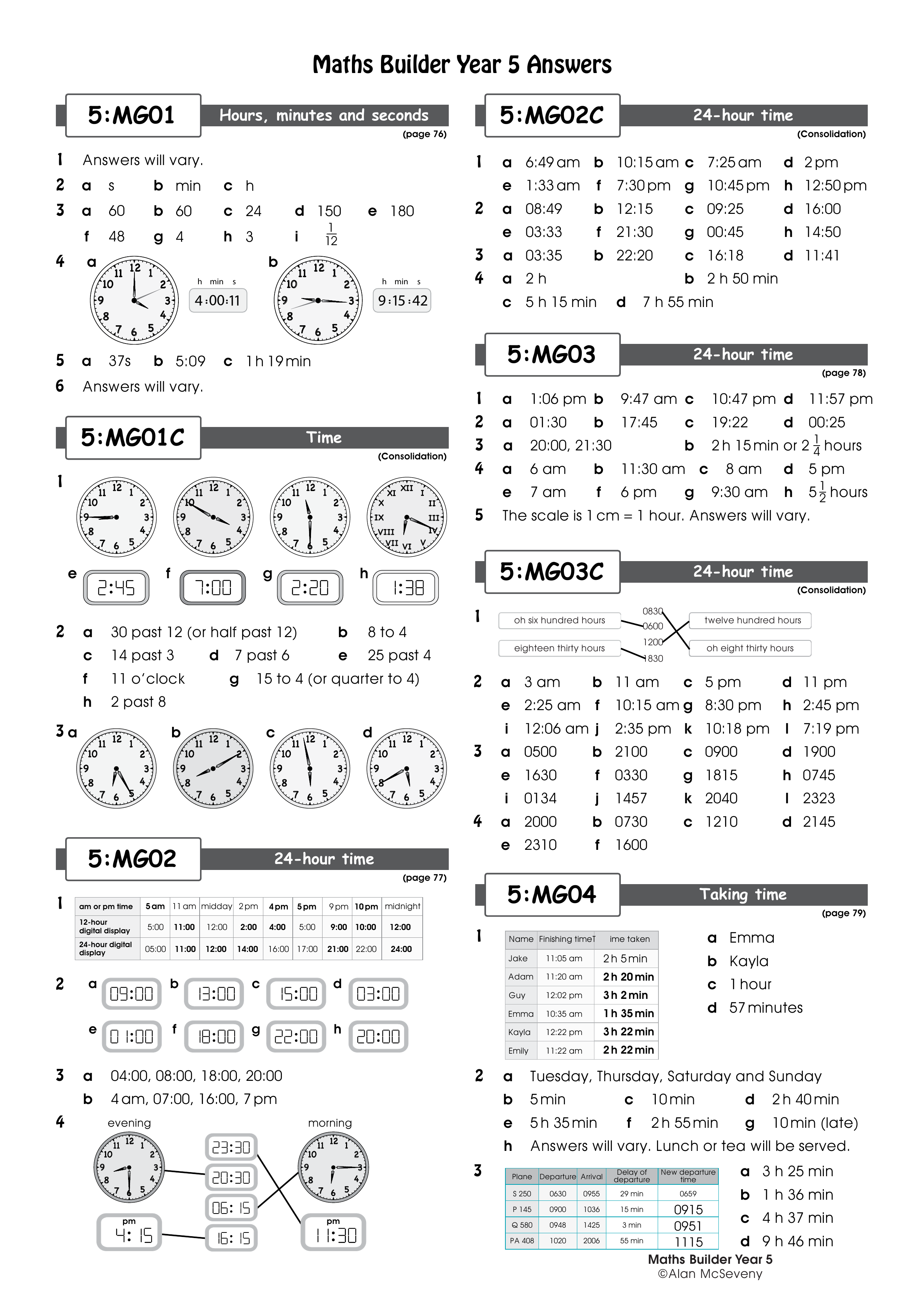 Answers: 5:MG01-5:MG15 — worksheet preview