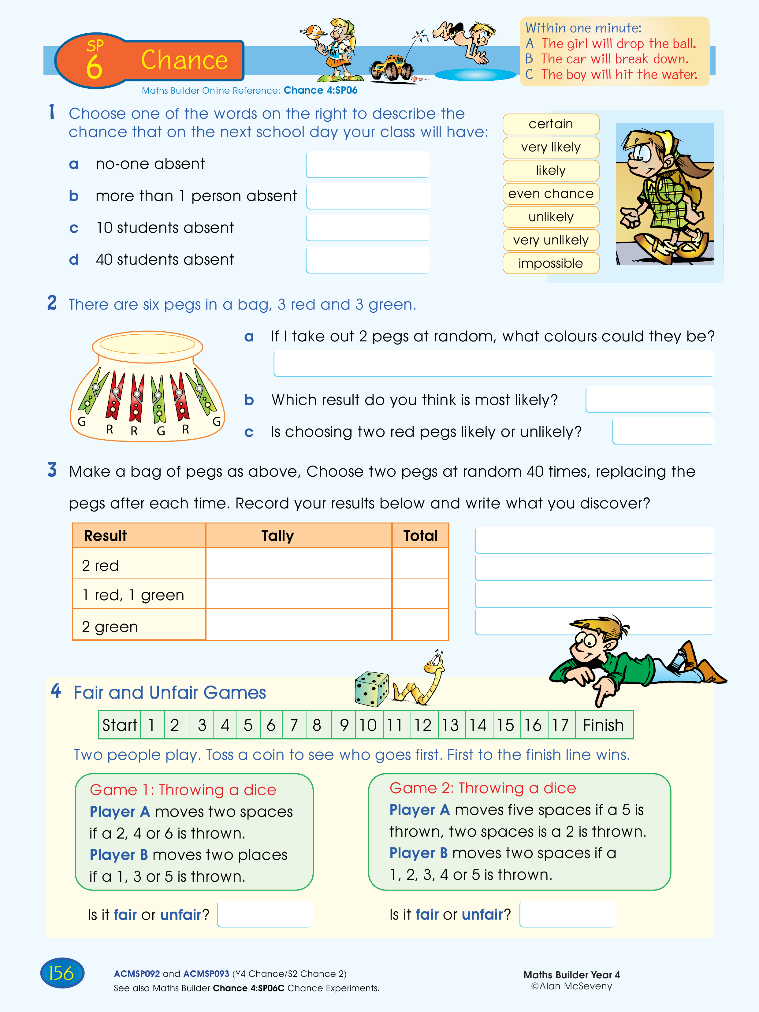 Chance — worksheet preview