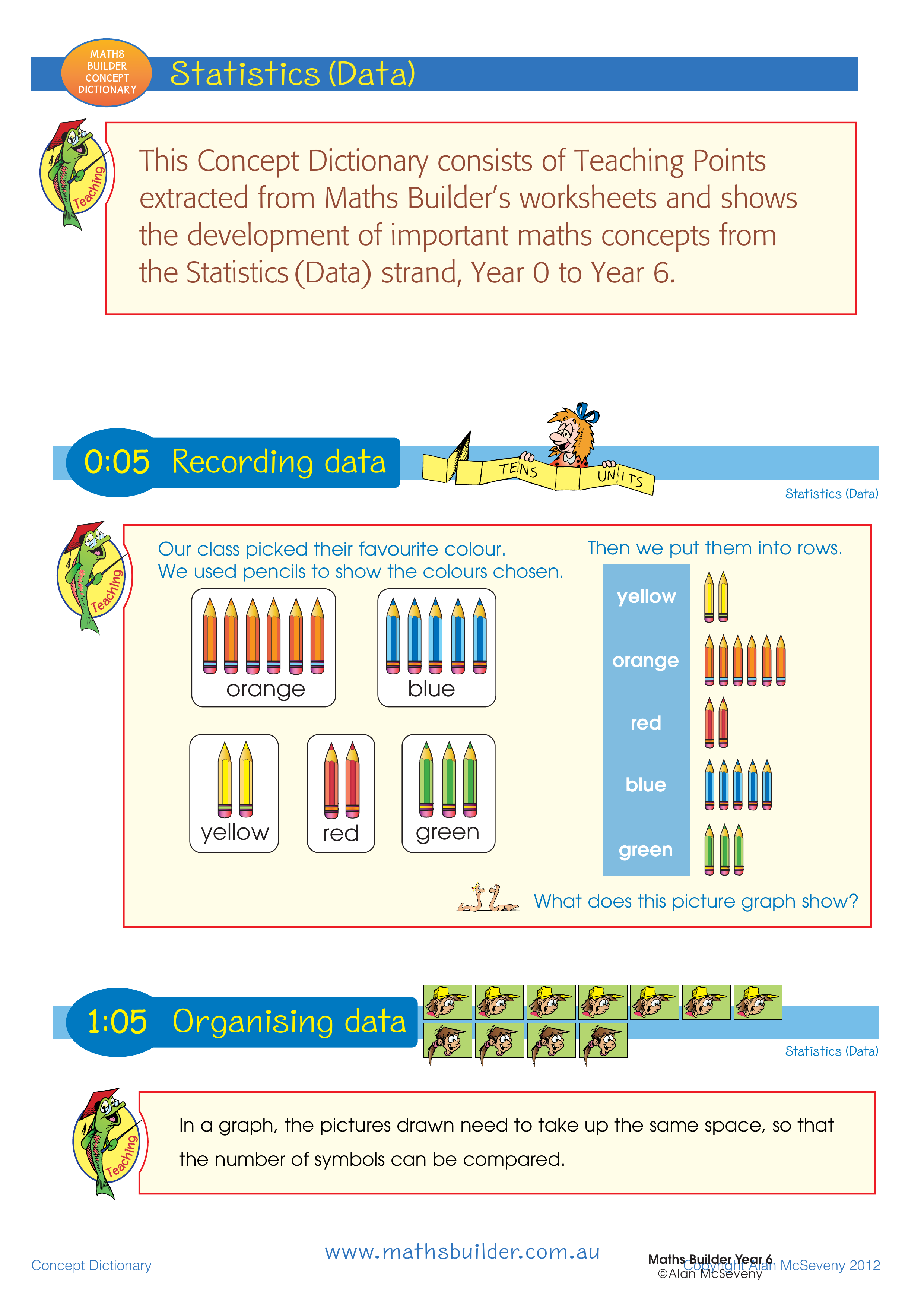 Concept Dictionary - Statistics (Data) — worksheet preview