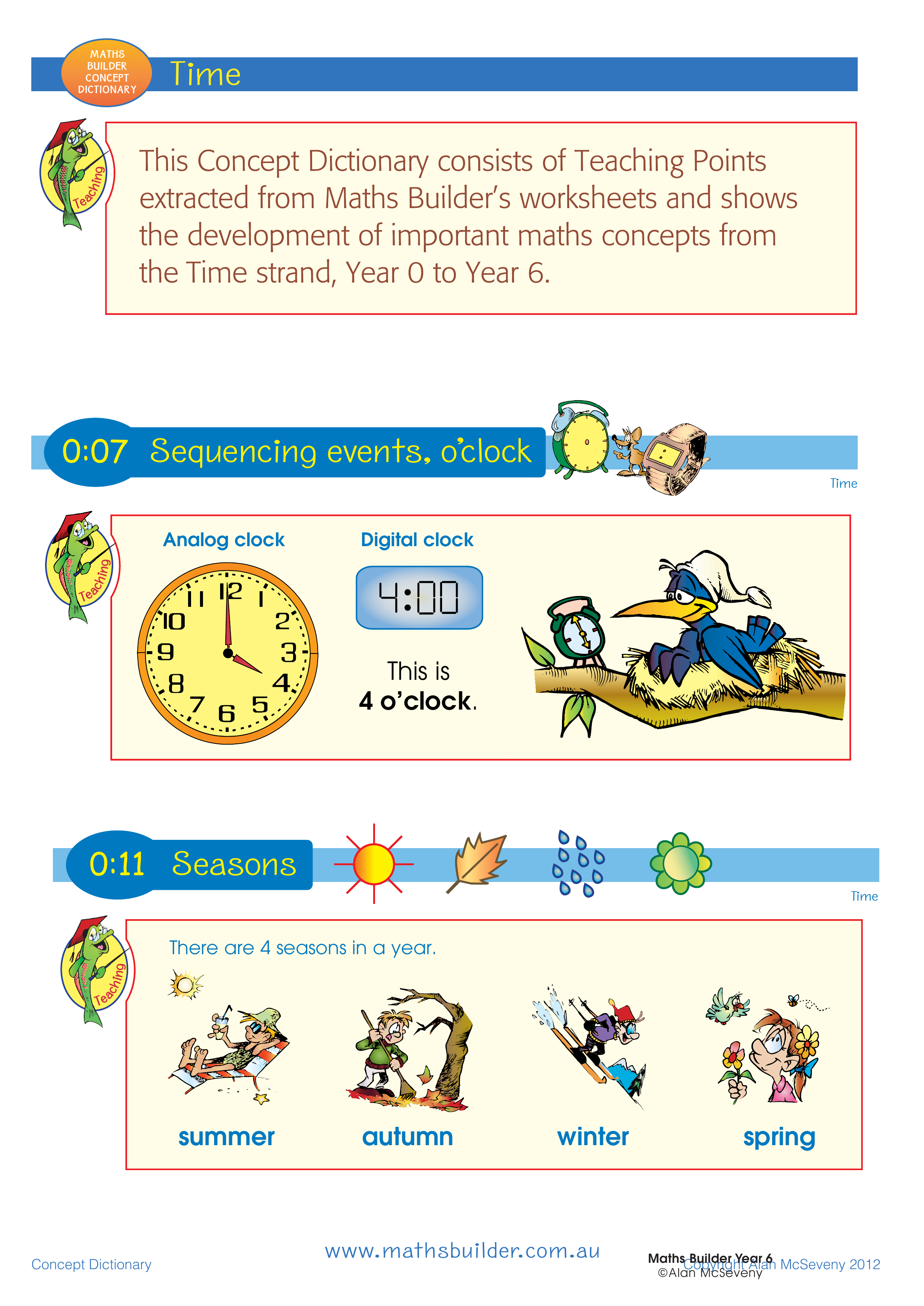 Concept Dictionary - Time — worksheet preview
