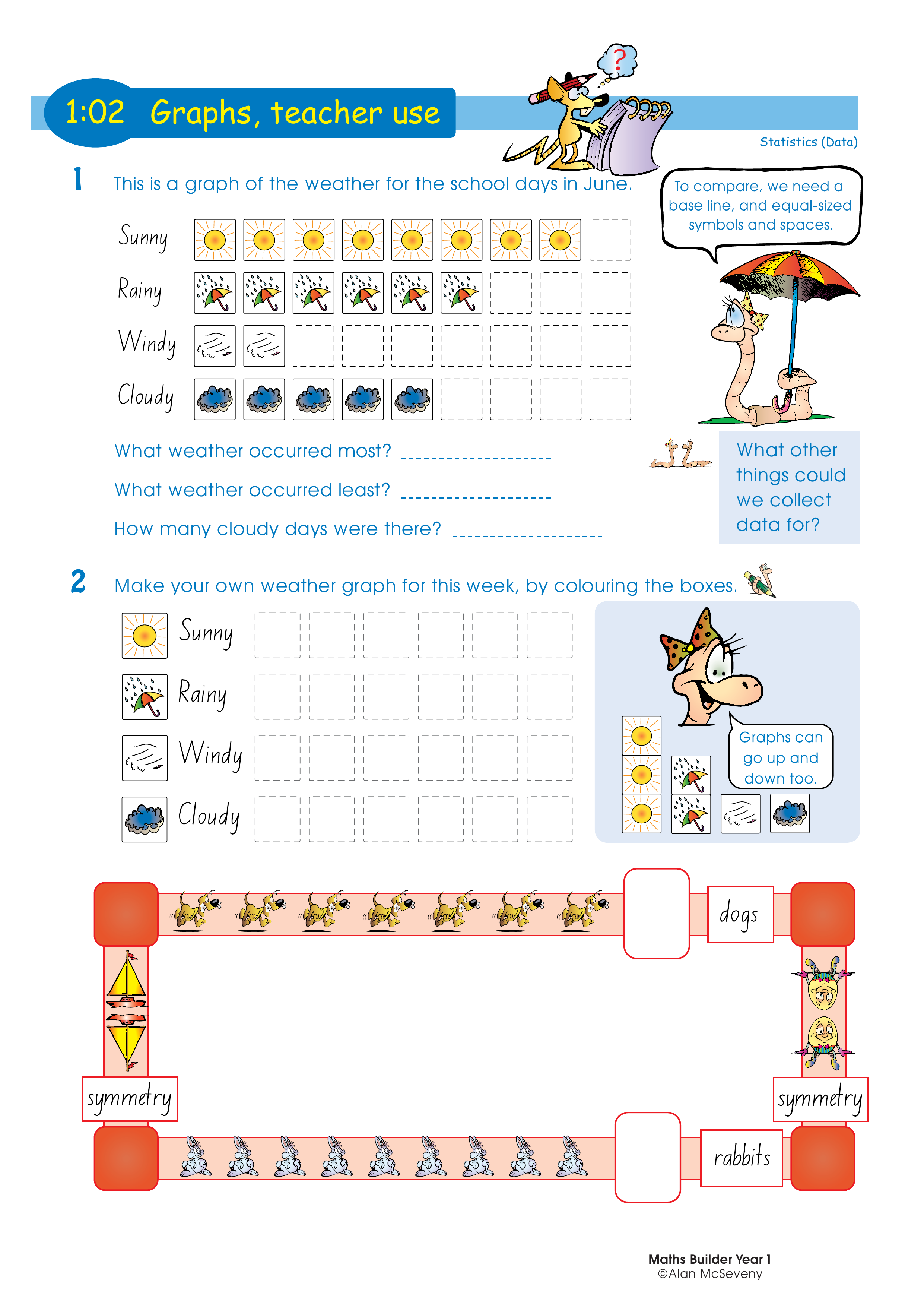 Graphs, teacher use — worksheet preview