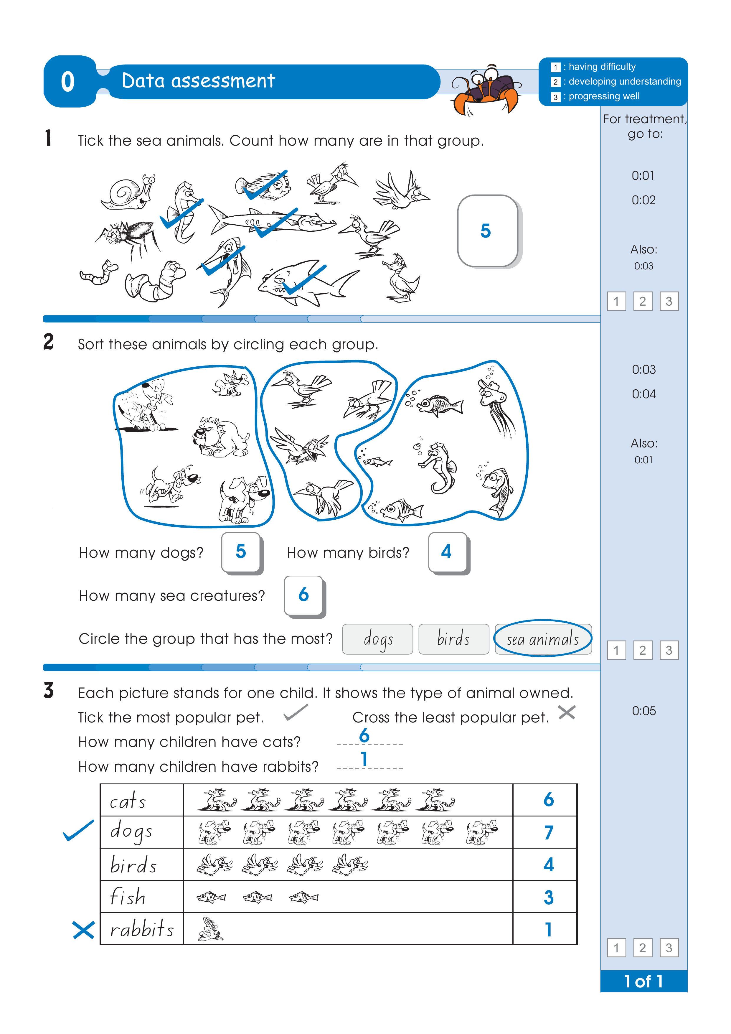 Assessment test answers — worksheet preview