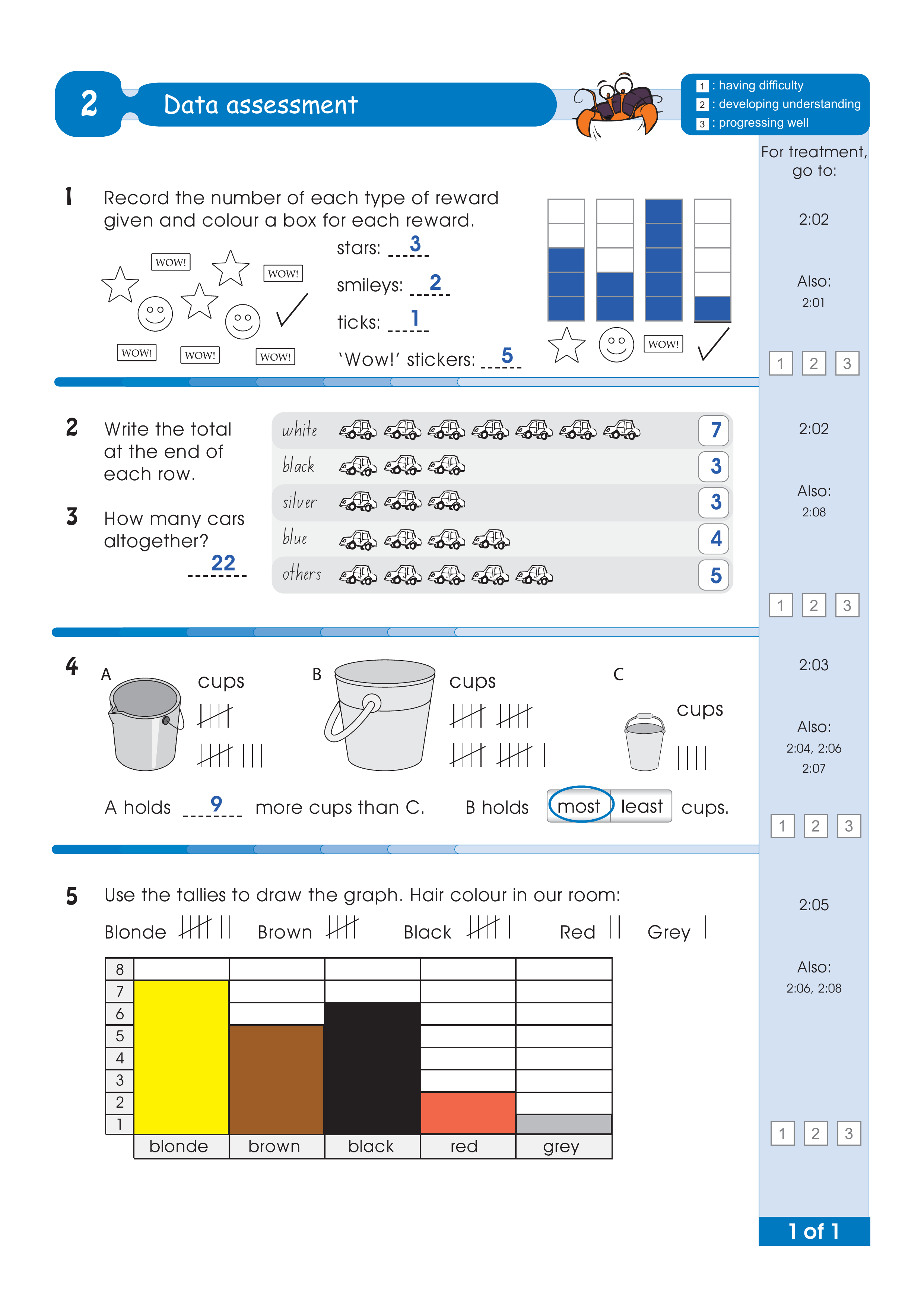 Assessment test answers — worksheet preview