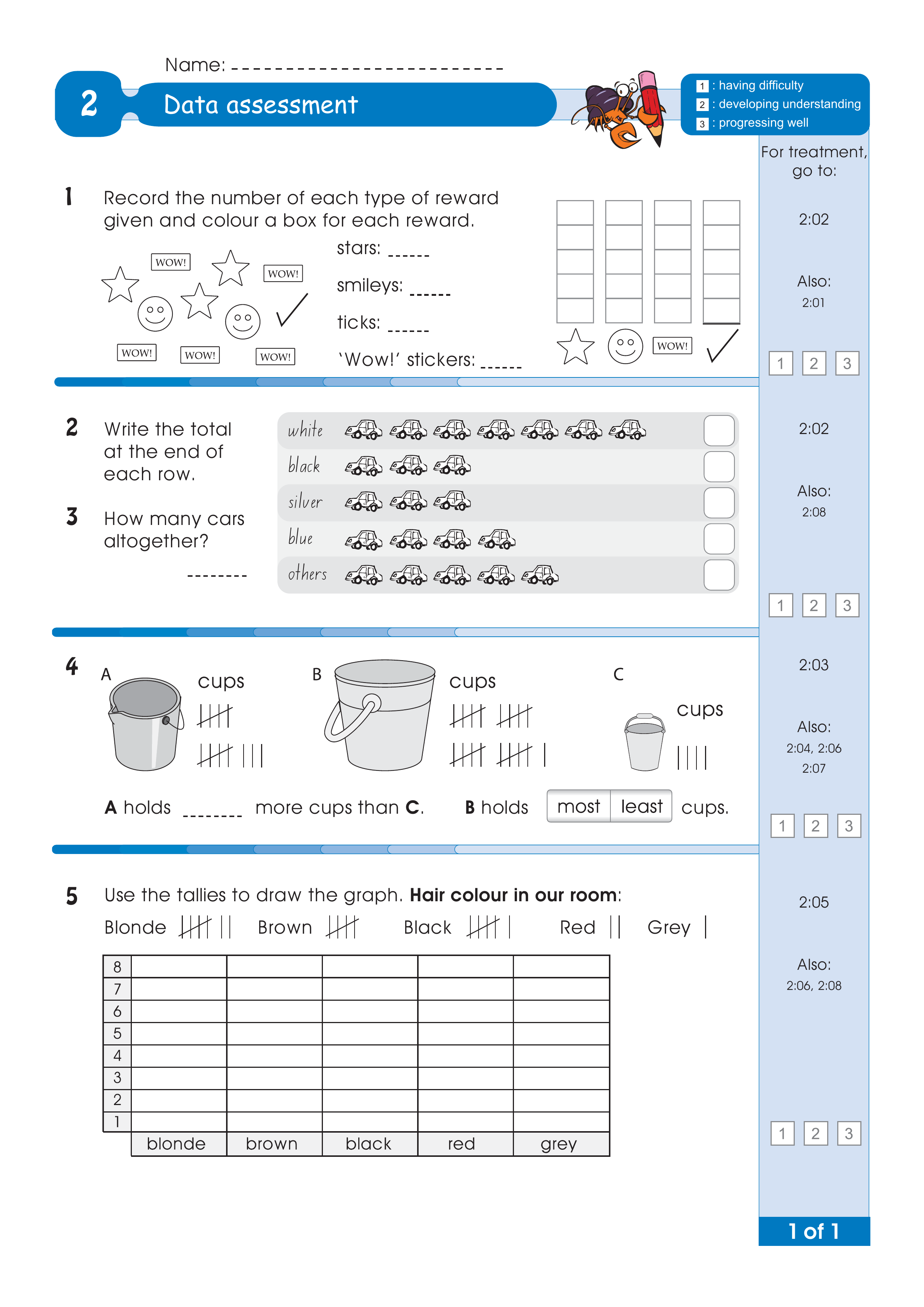 Assessment for the whole of Level 2 — worksheet preview