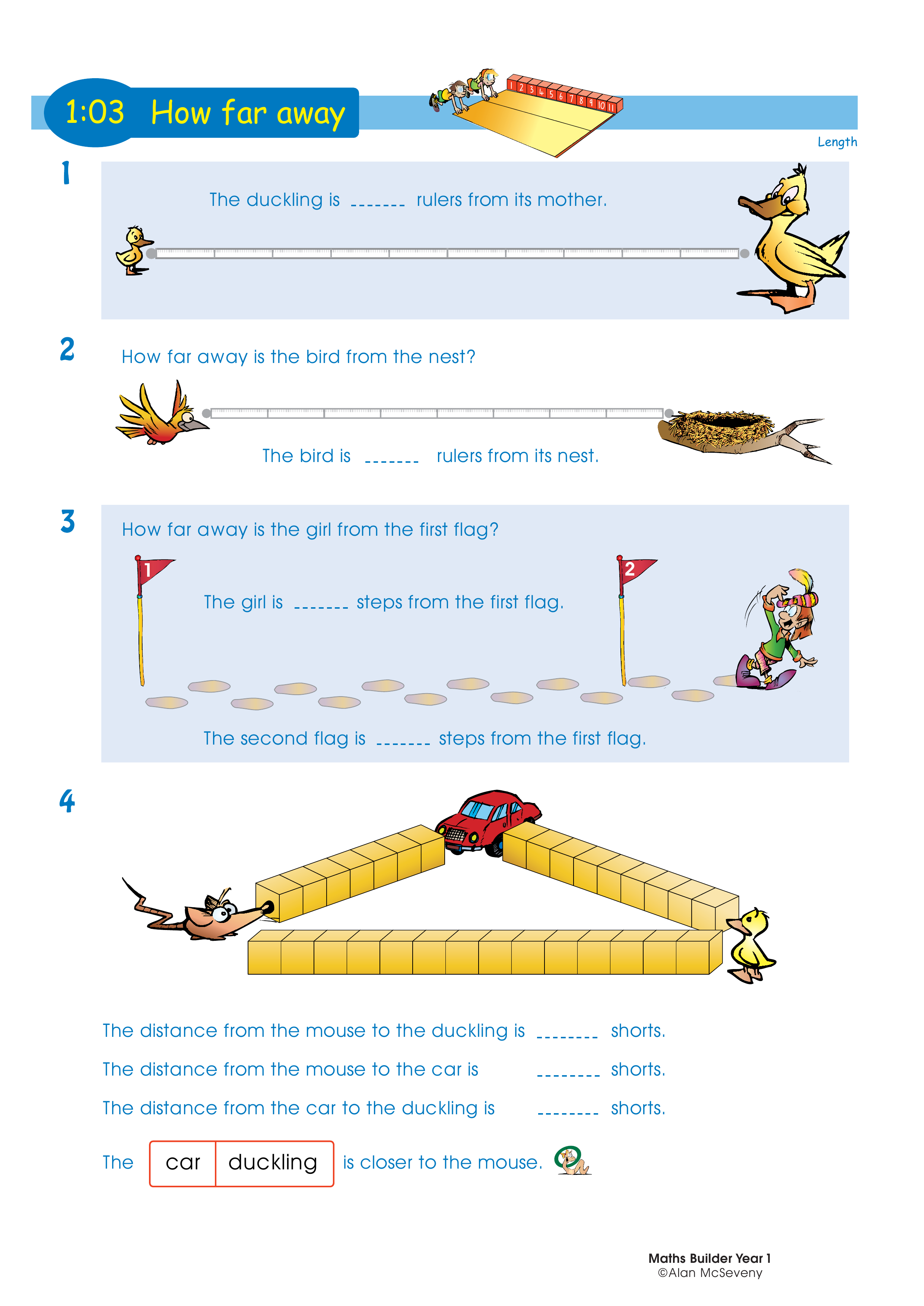 How far away? — worksheet preview