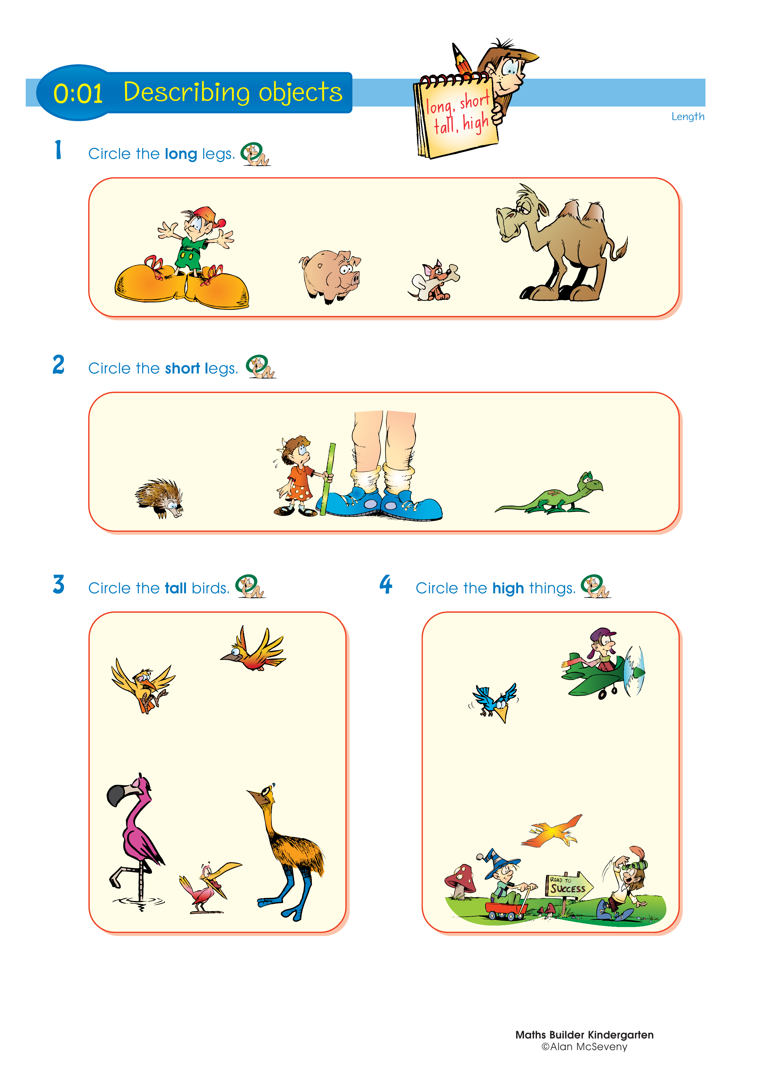Describing objects — worksheet preview