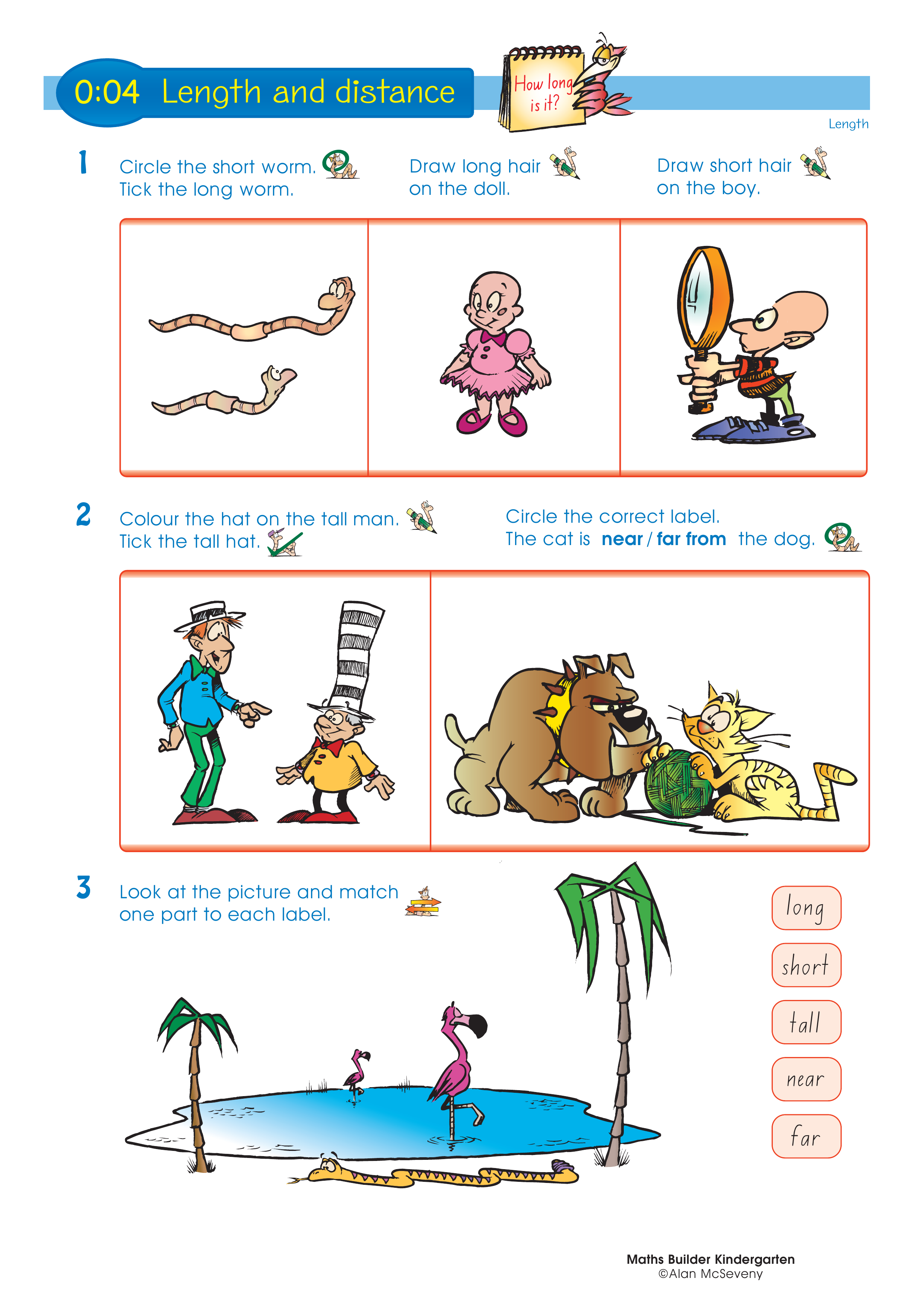 Length and distance — worksheet preview