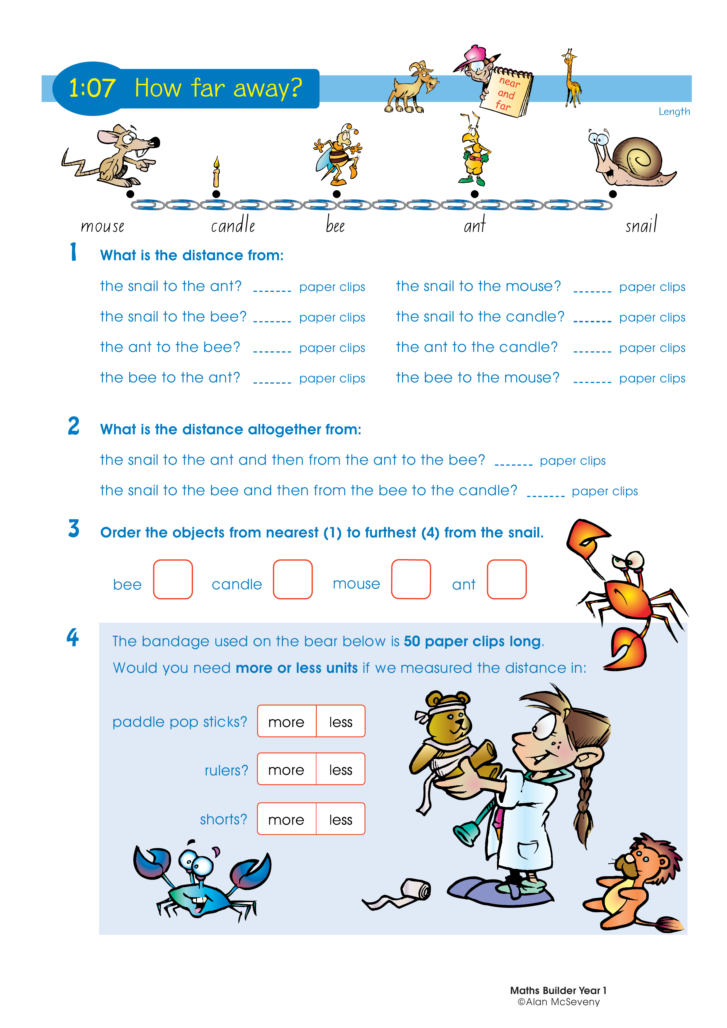 How far away? — worksheet preview