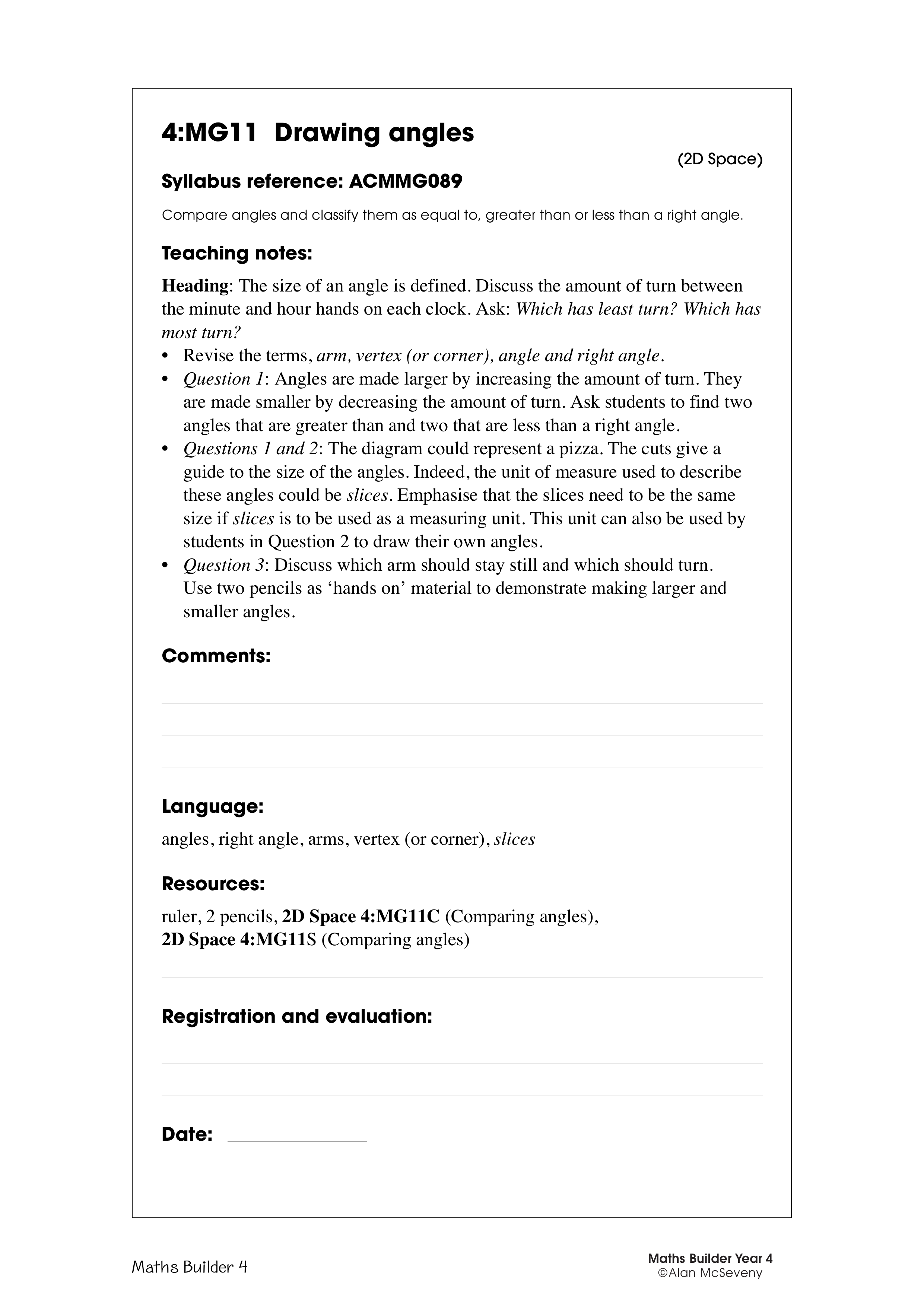 Drawing angles — worksheet preview