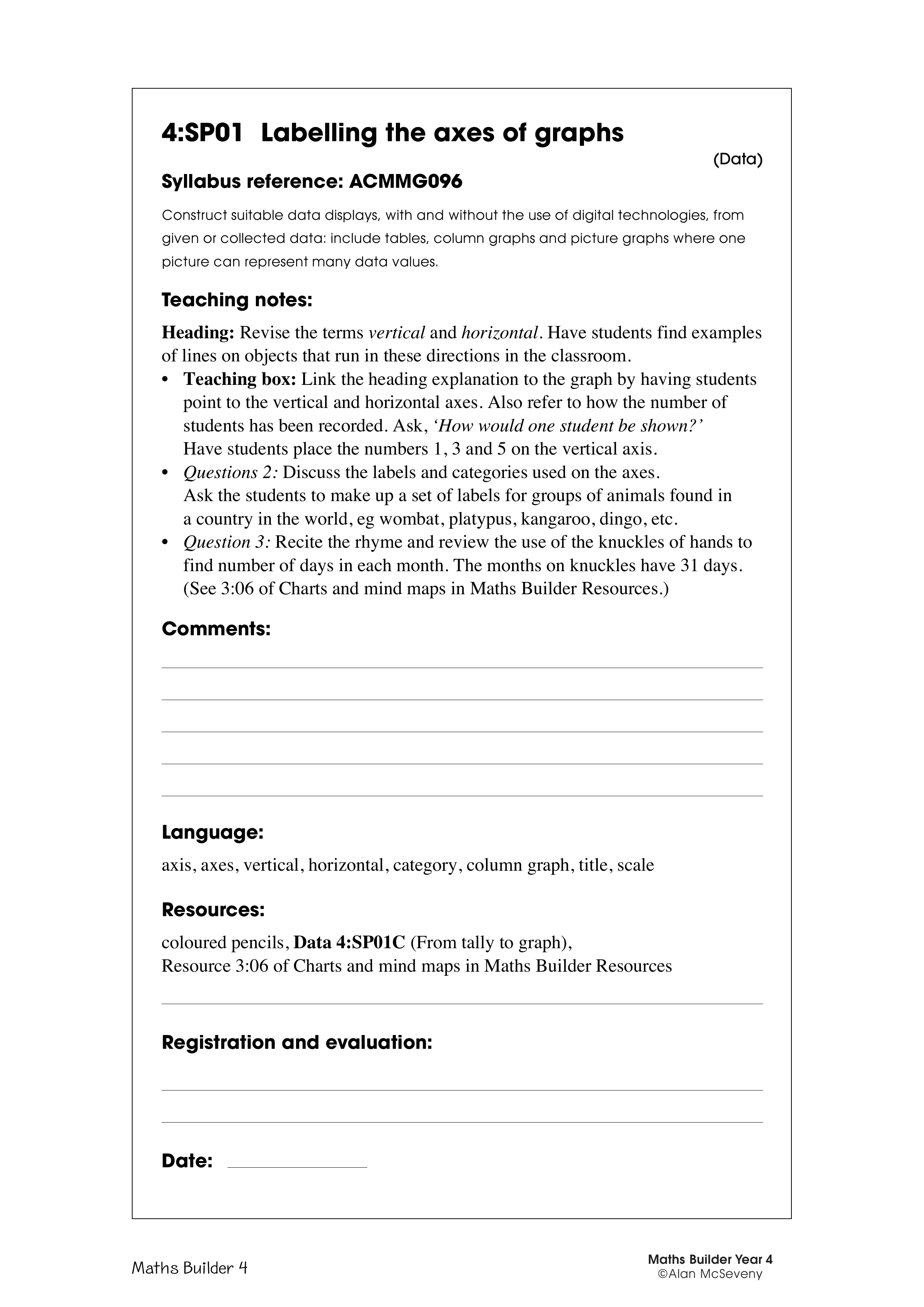 Labeling the axes of graphs — worksheet preview