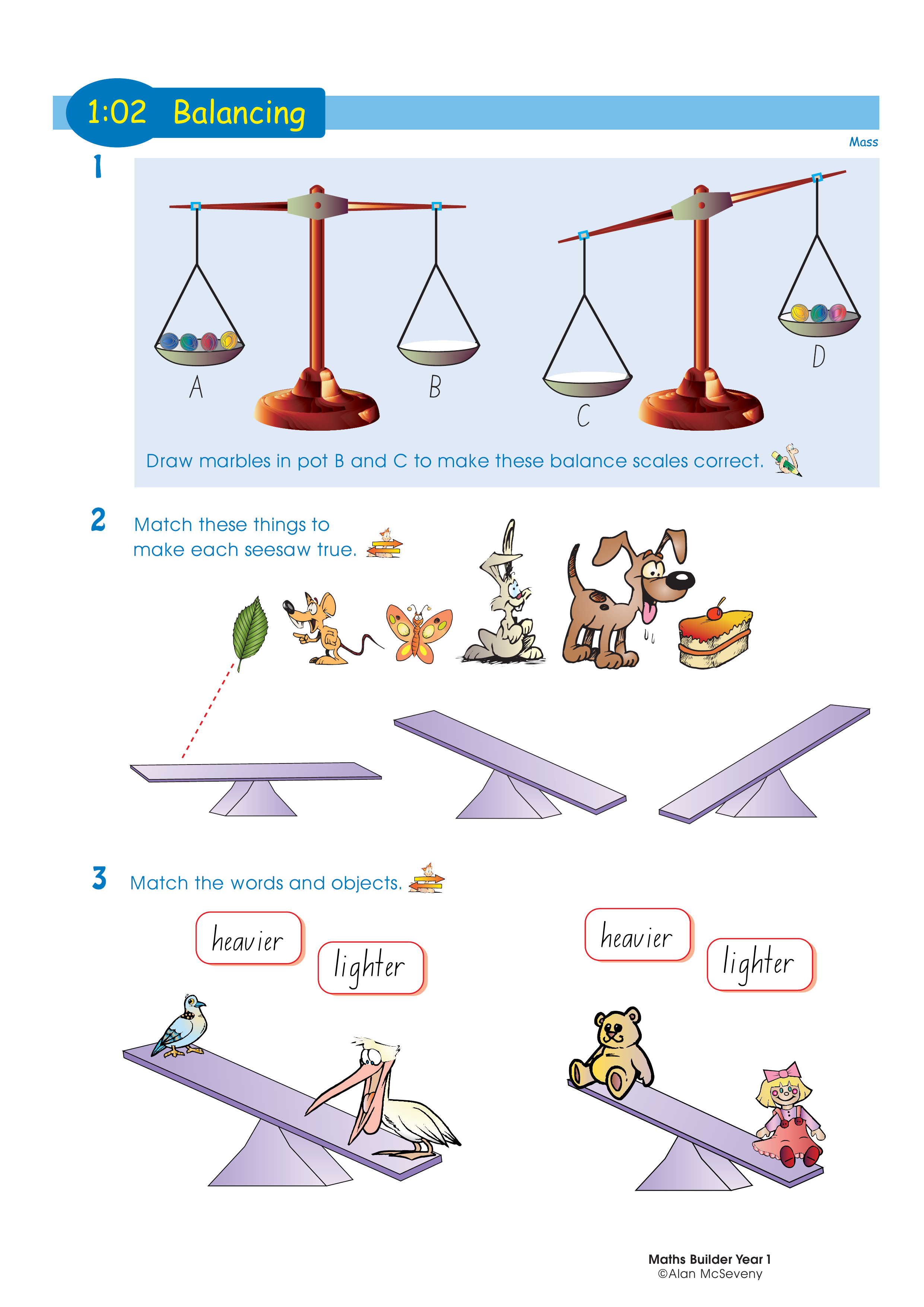 Balancing — worksheet preview