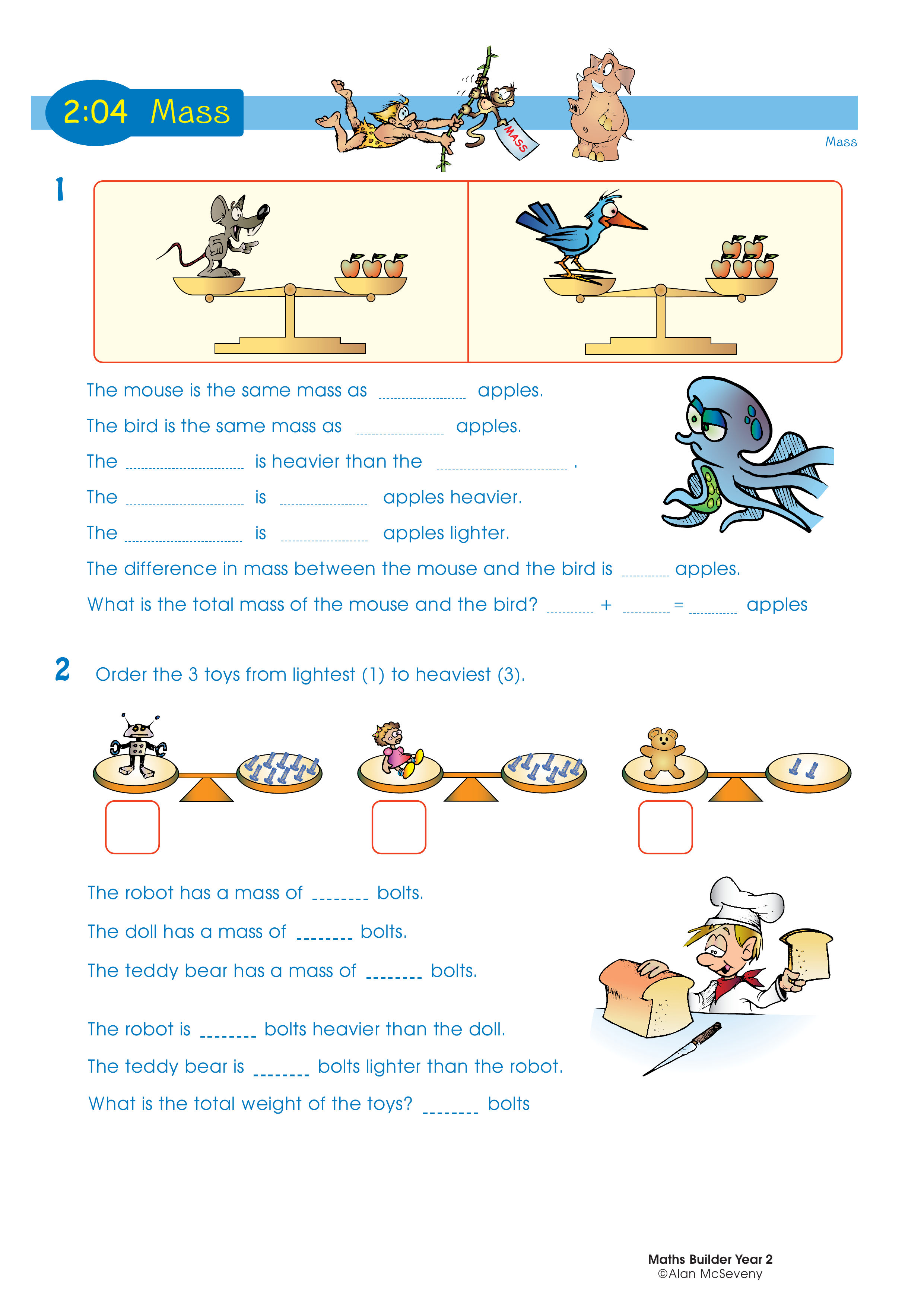 Mass — worksheet preview