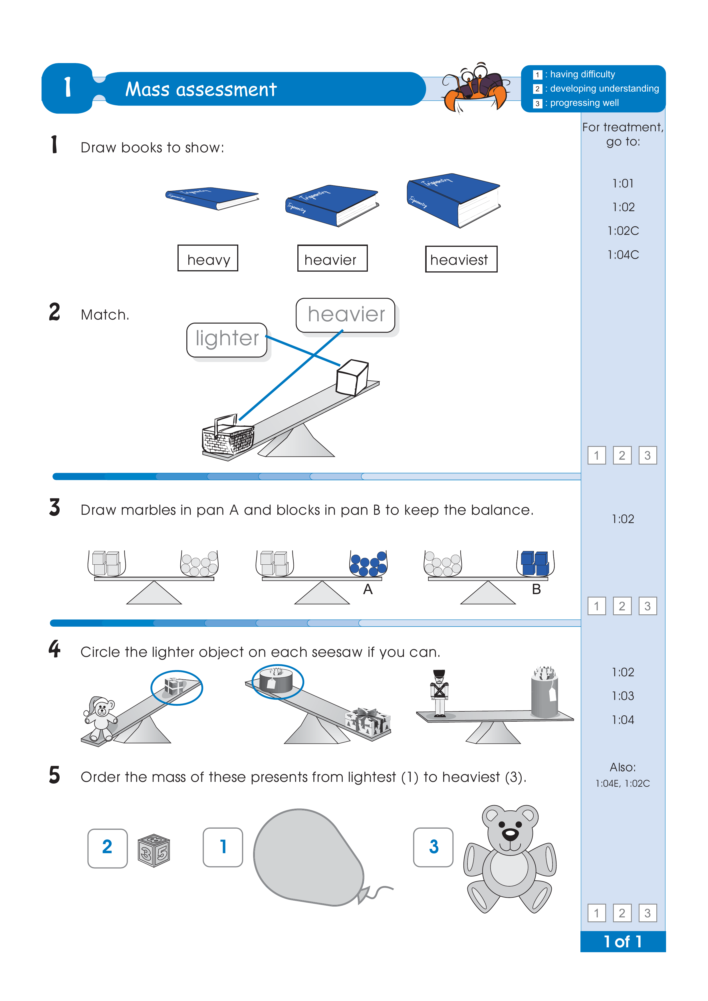 Assessment test answers — worksheet preview