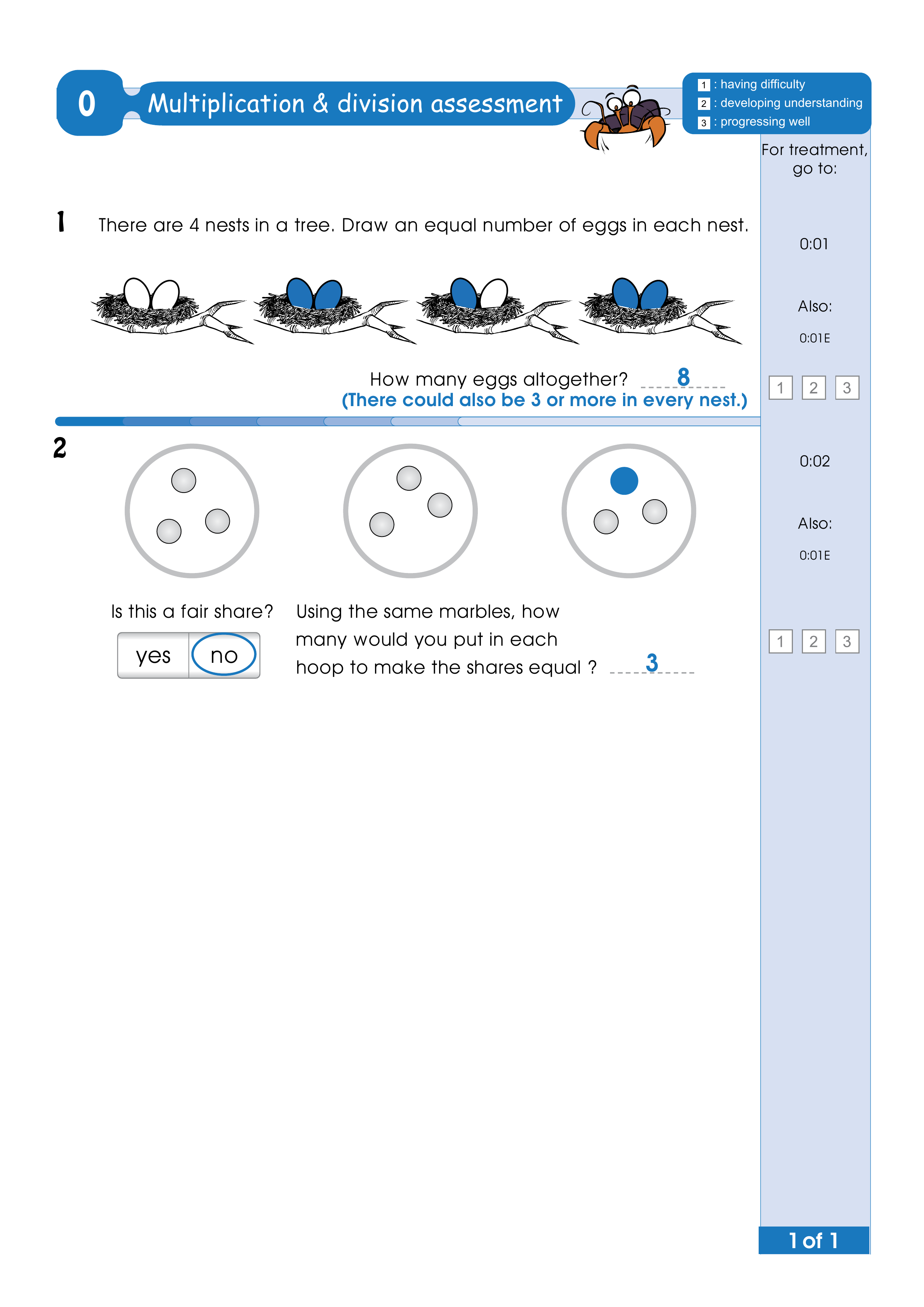 Assessment test answers — worksheet preview