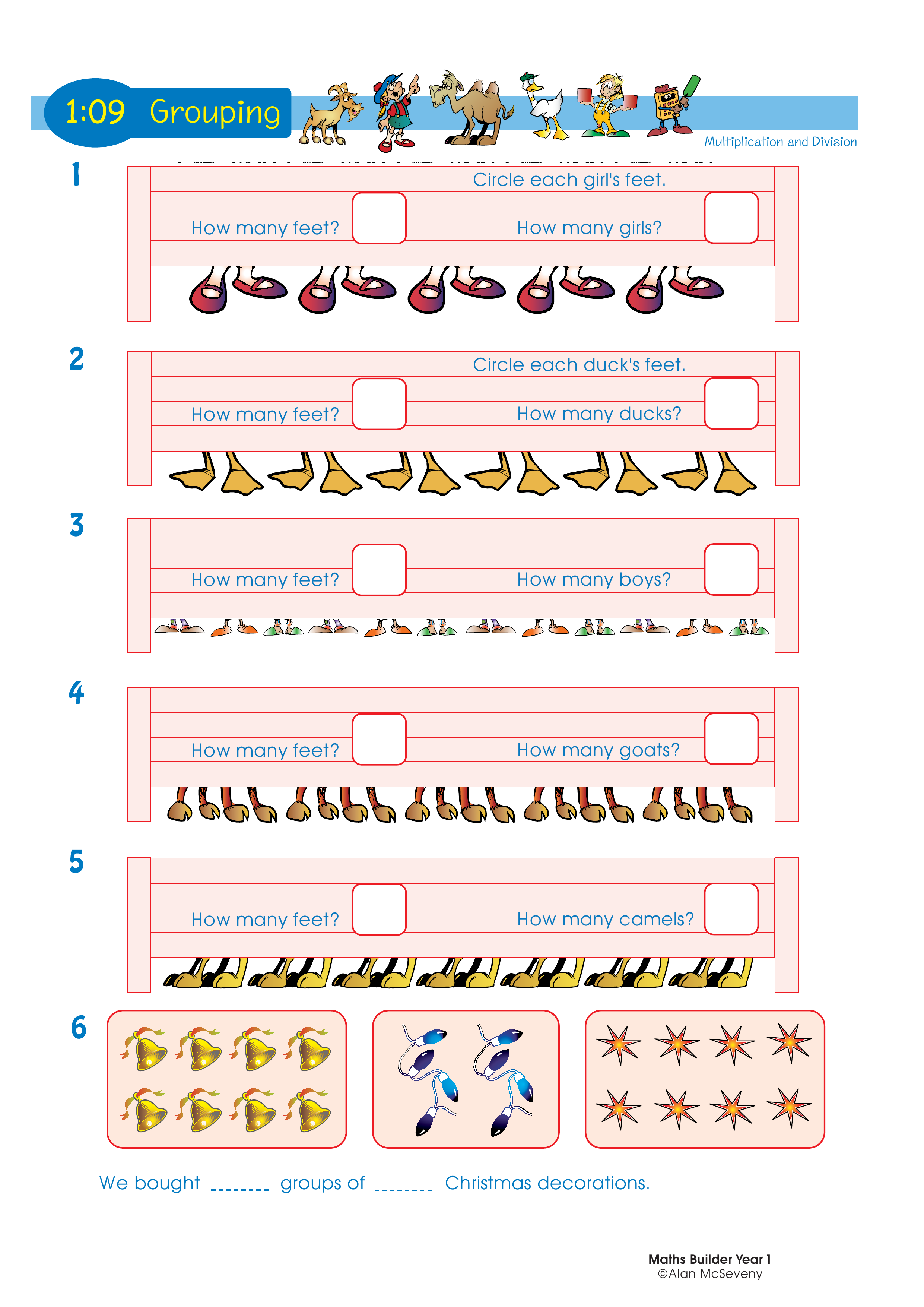 Grouping — worksheet preview