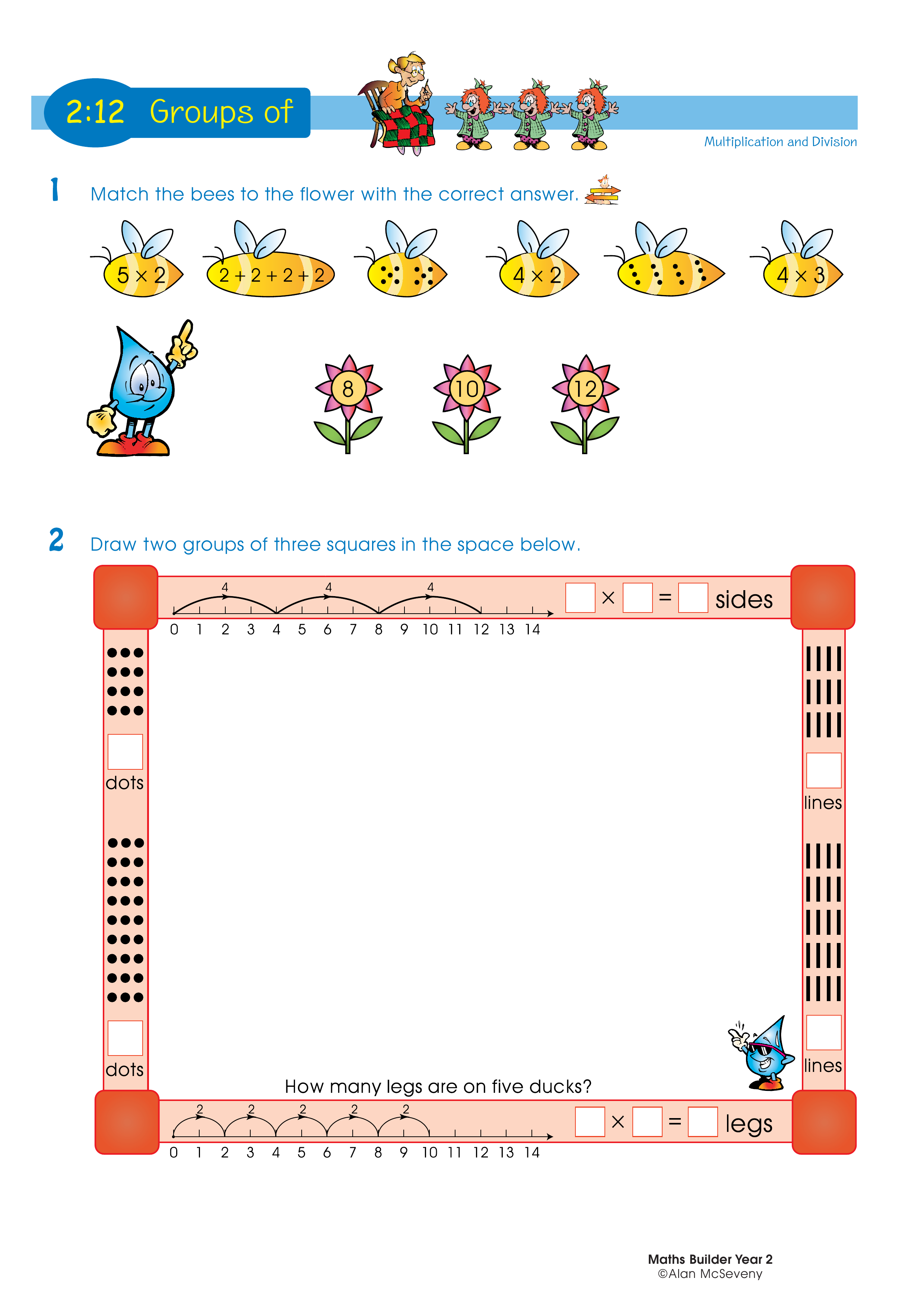 Groups of — worksheet preview