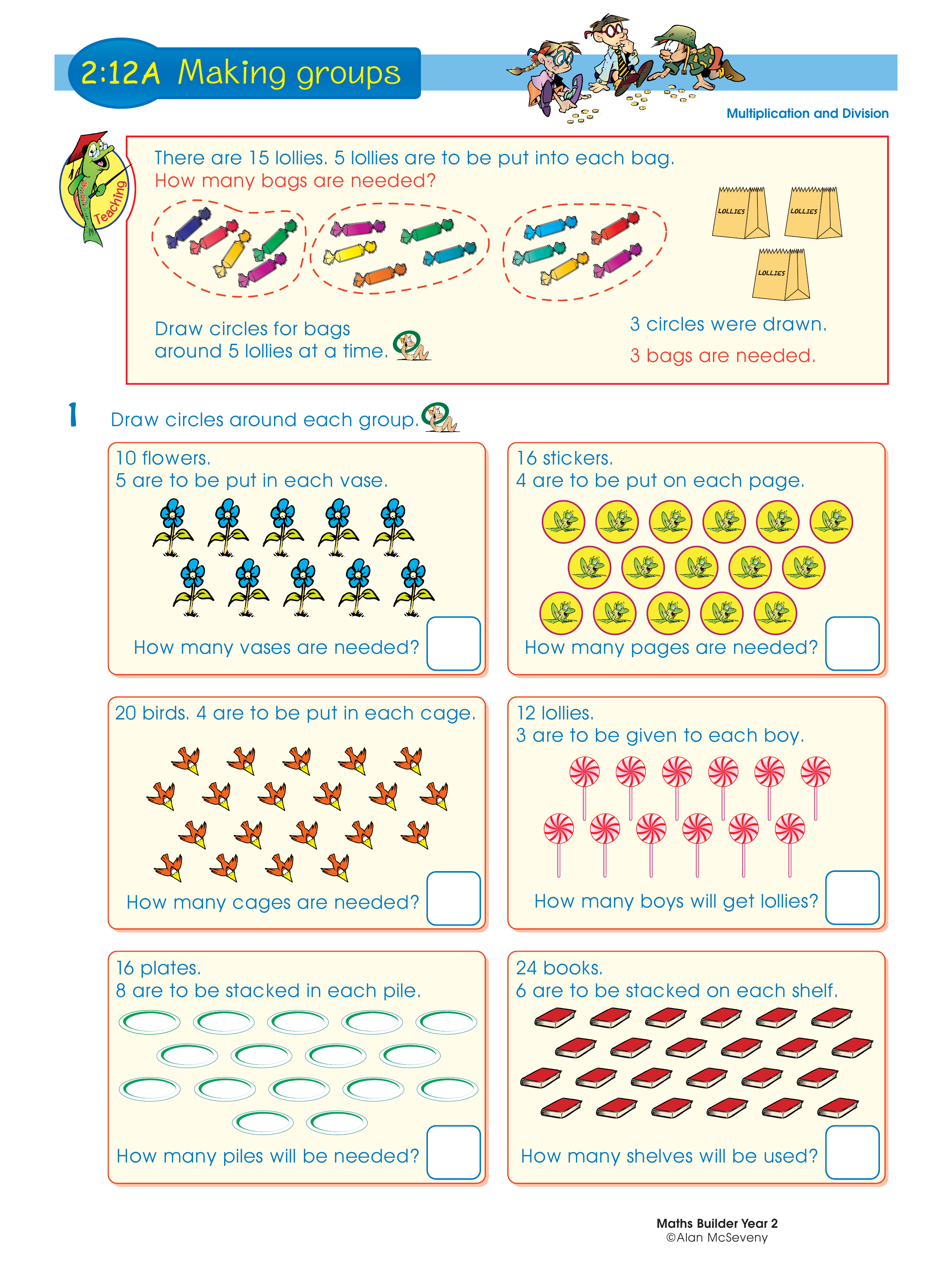 Making groups — worksheet preview