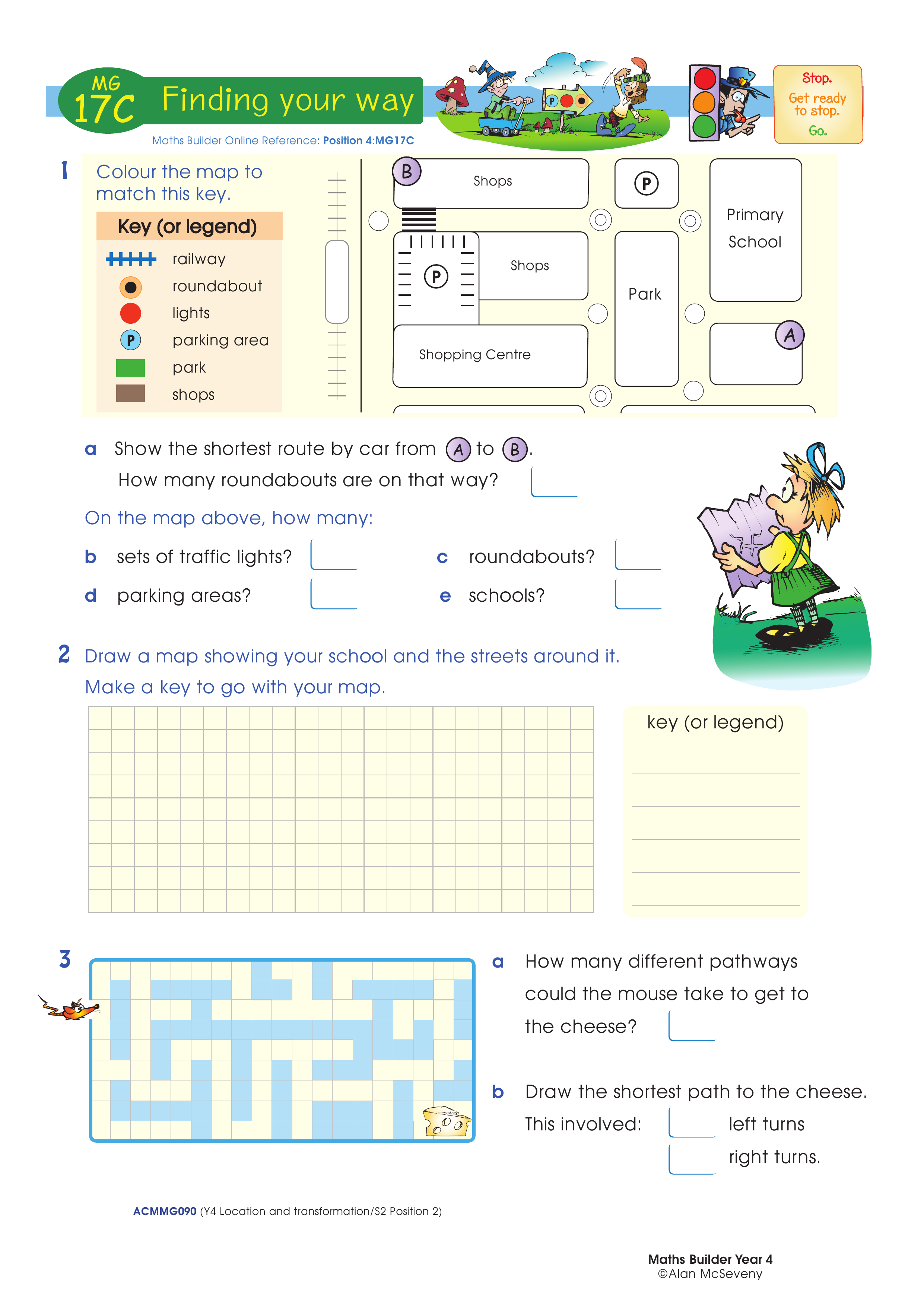 Finding your way — worksheet preview