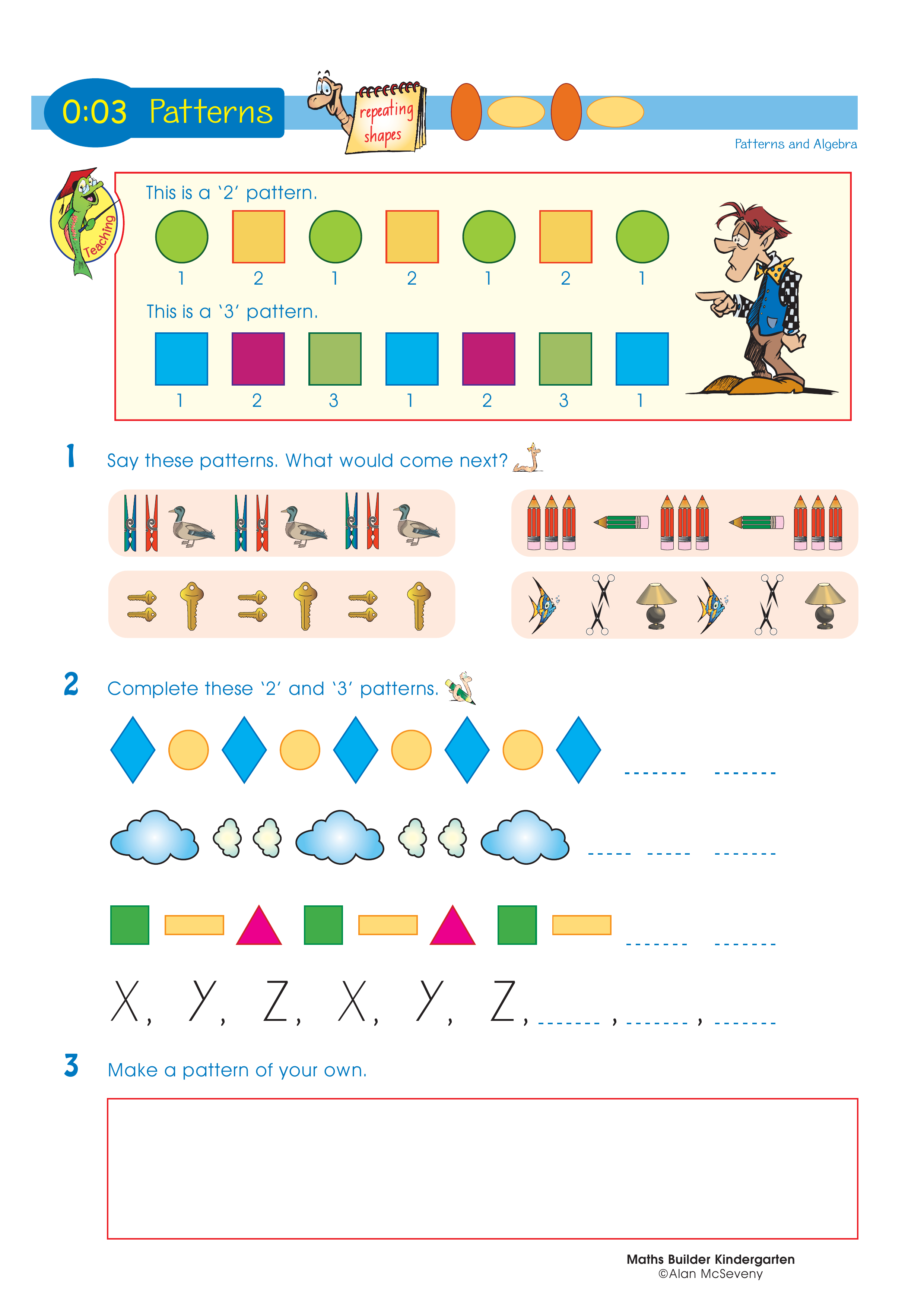 Patterns — worksheet preview