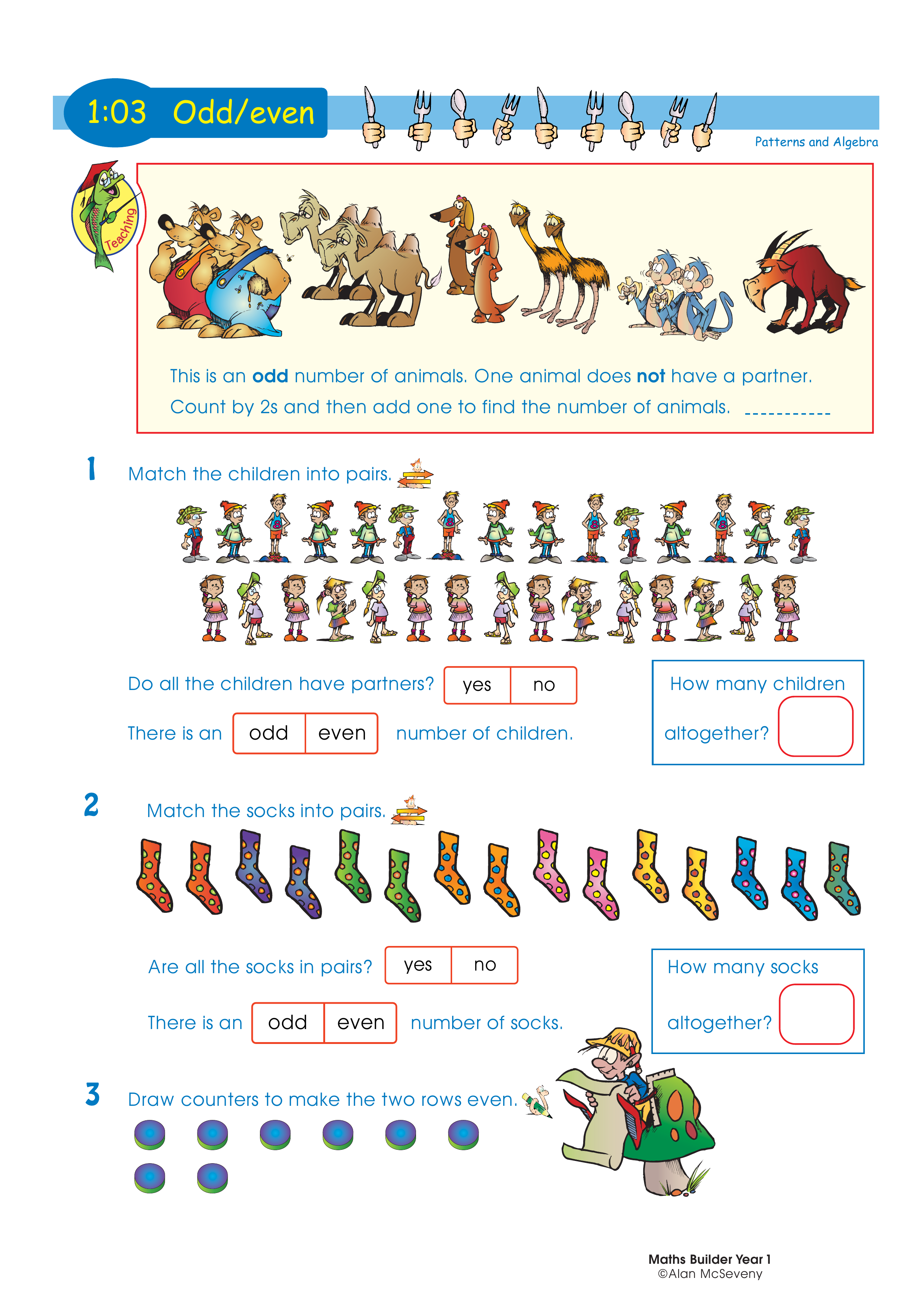 Odd / even — worksheet preview