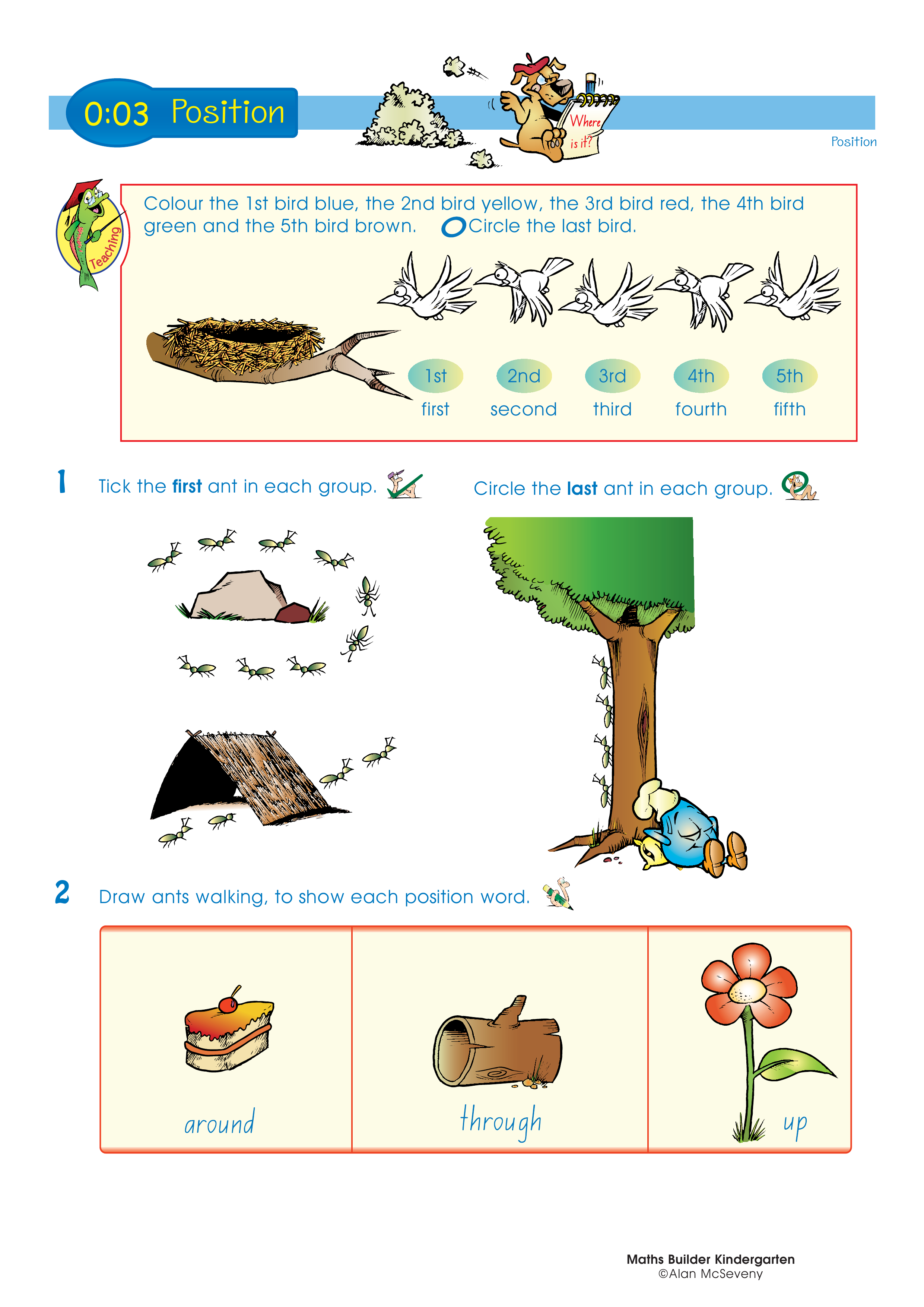 Position — worksheet preview