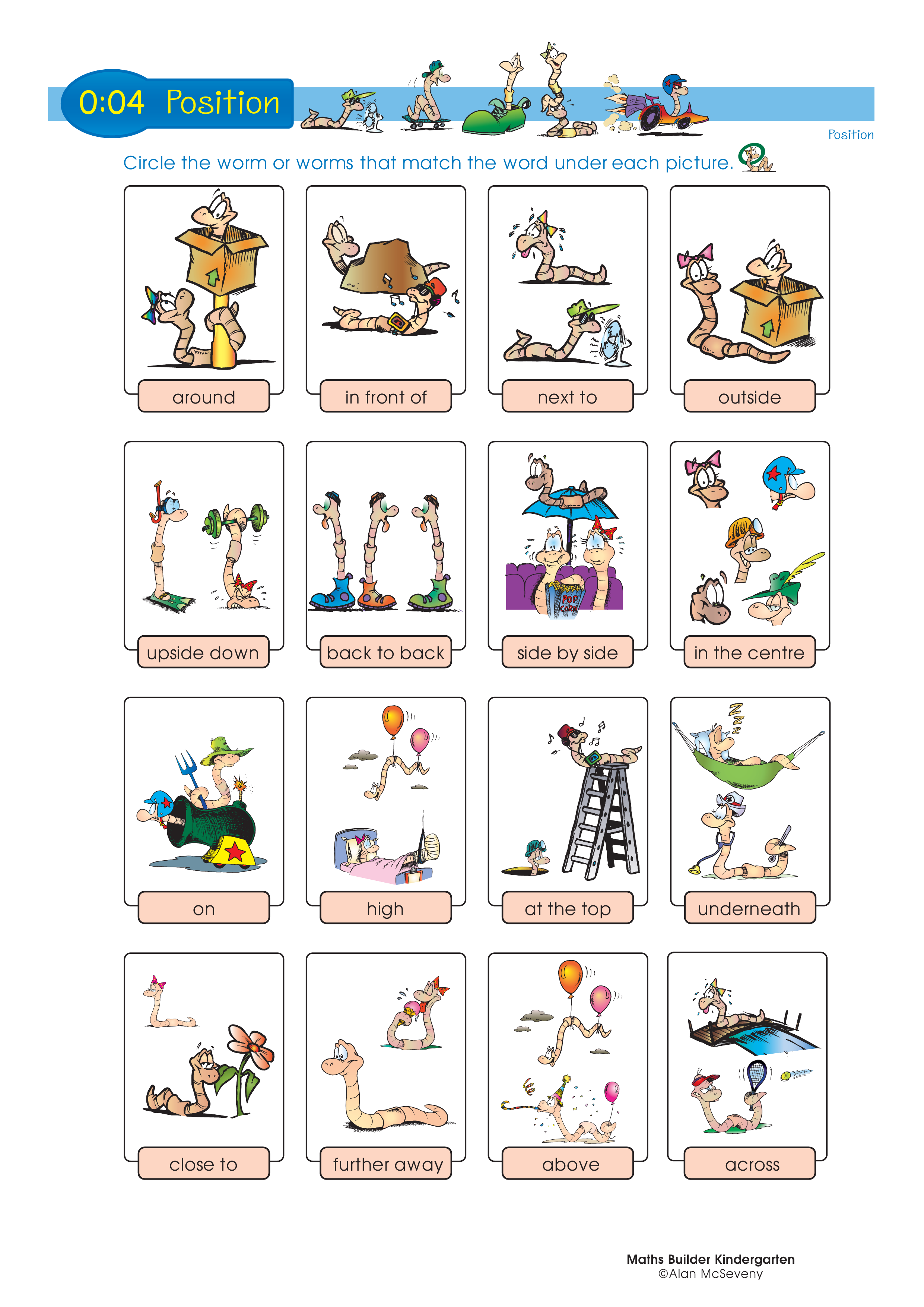 Position — worksheet preview