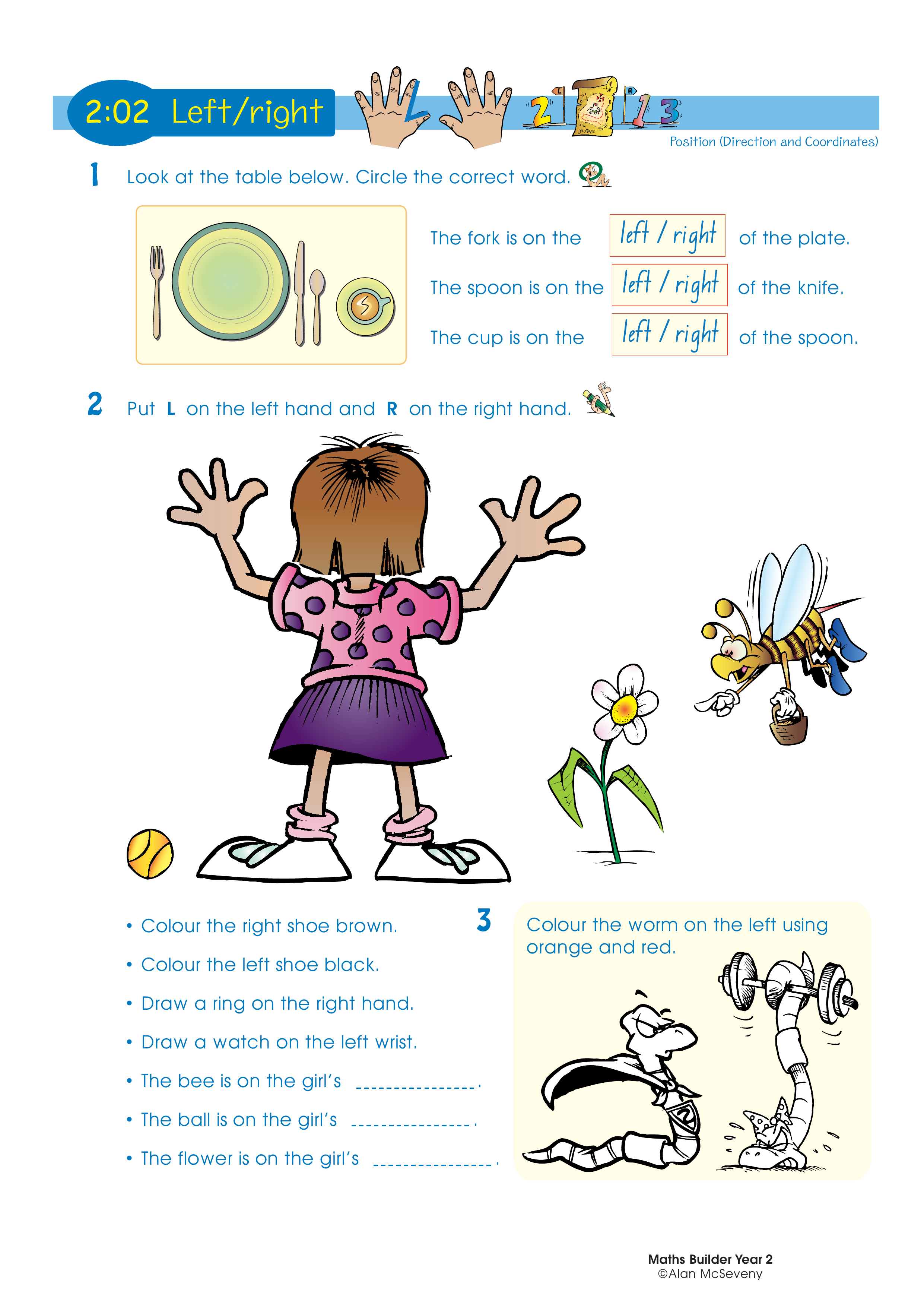 Left/right — worksheet preview
