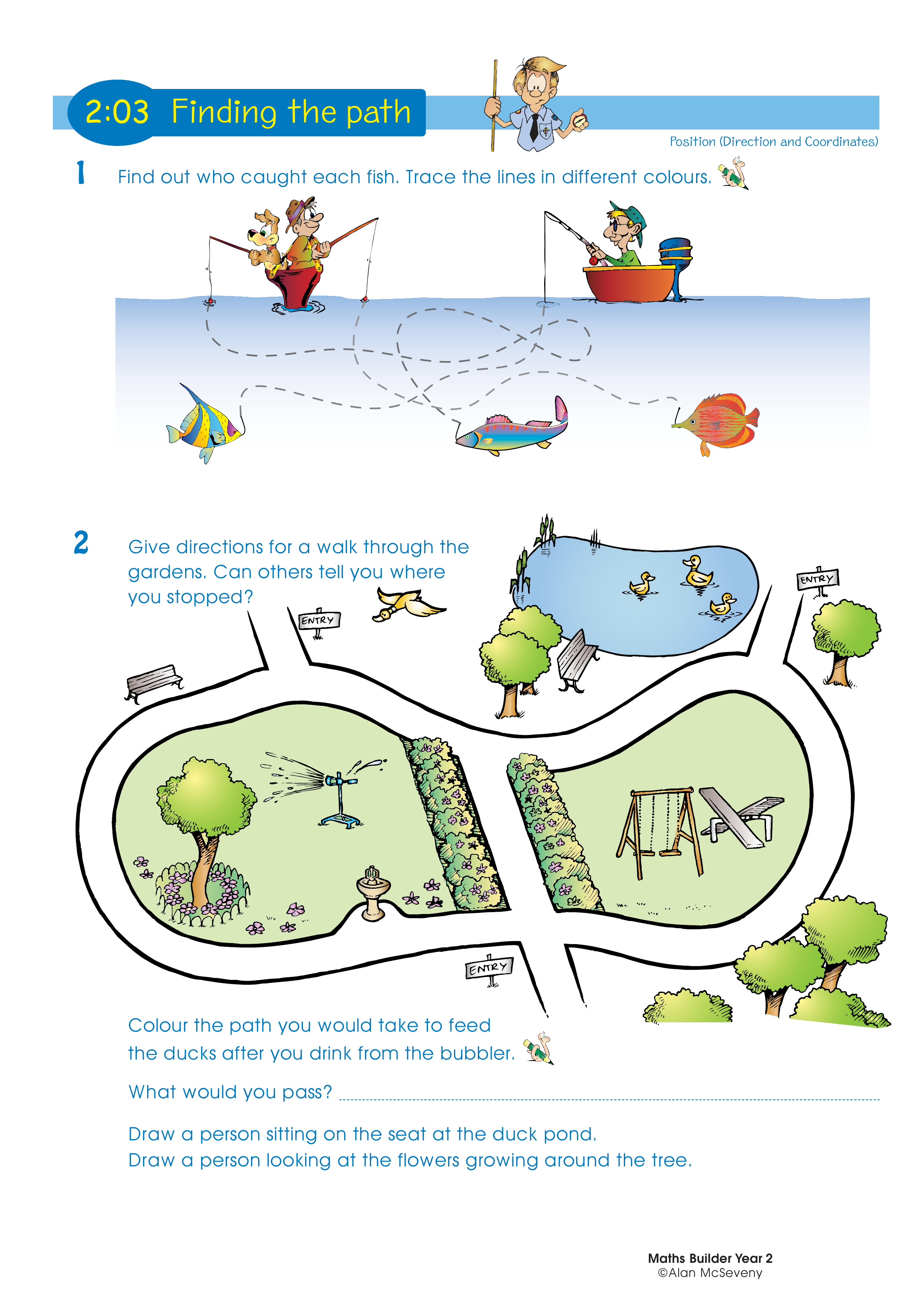 Finding the path — worksheet preview