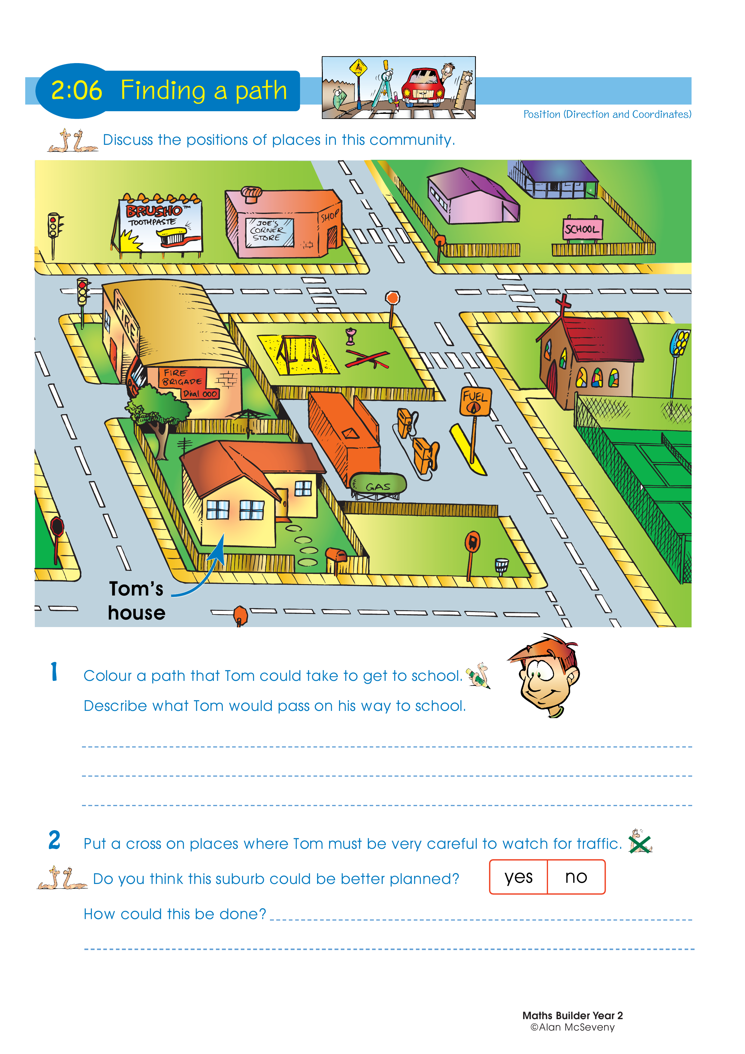 Finding a path — worksheet preview